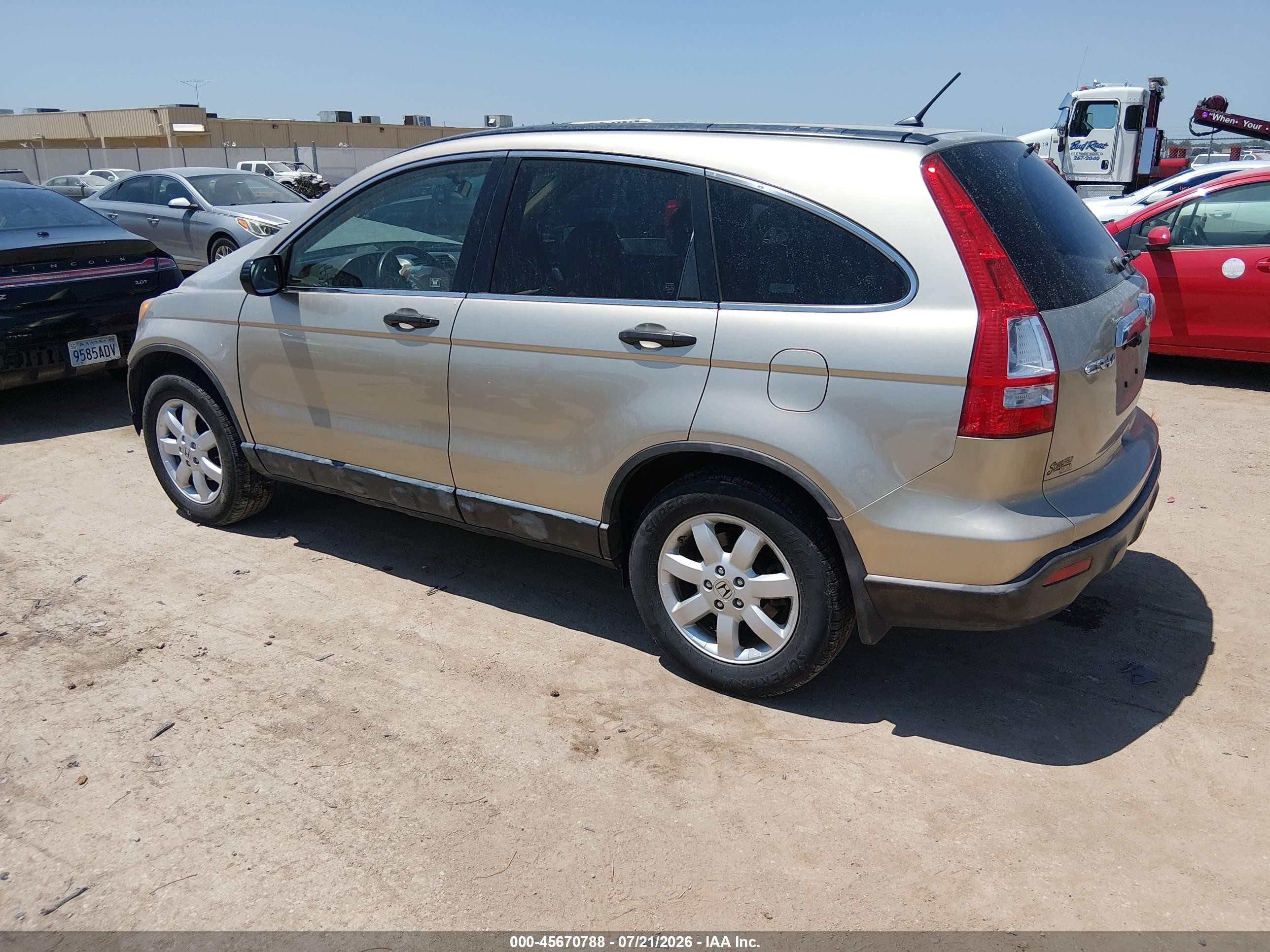 2007 Honda Cr-v Ex Gray vin: JHLRE48537C024689