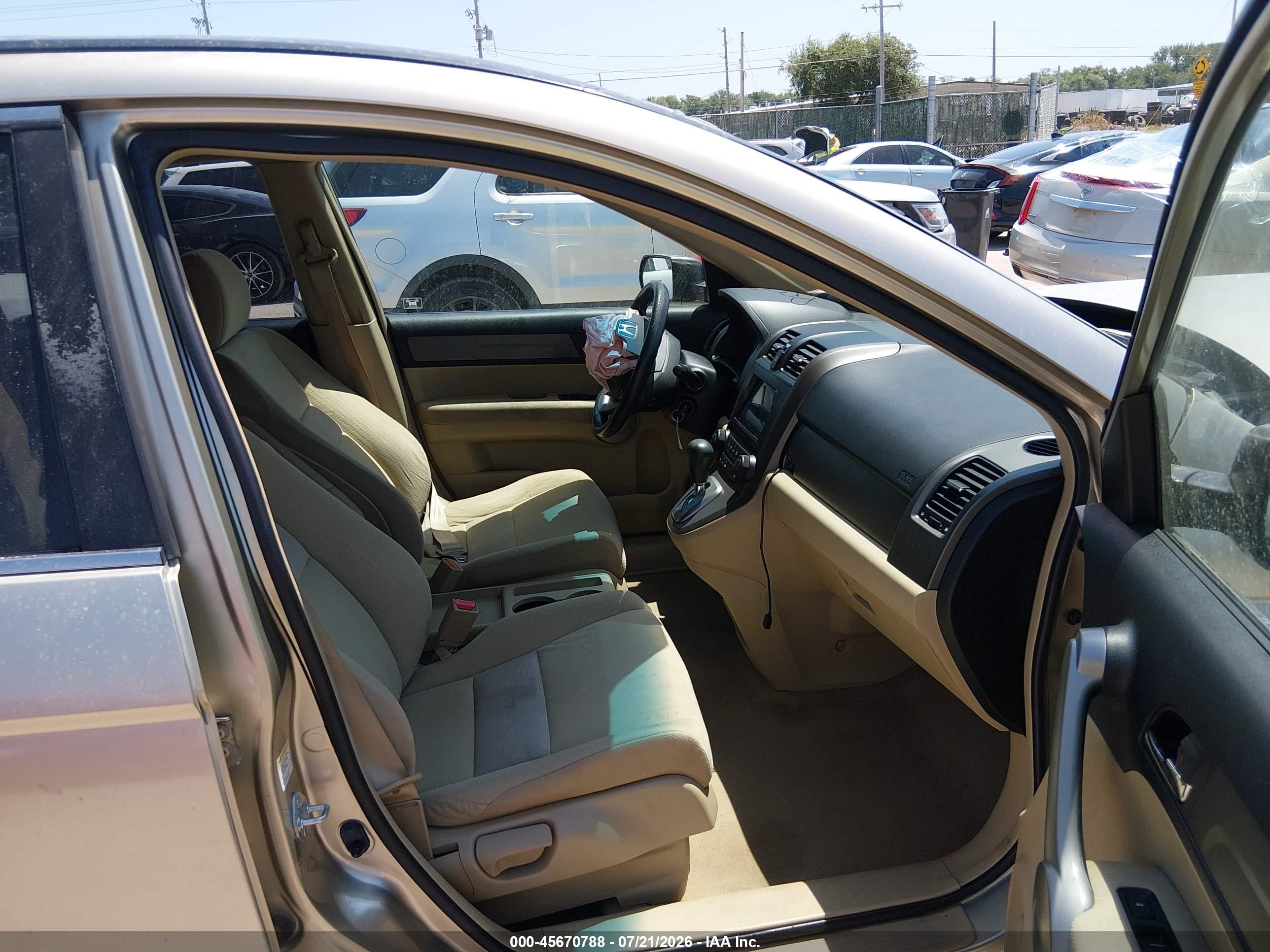 2007 Honda Cr-v Ex Gray vin: JHLRE48537C024689