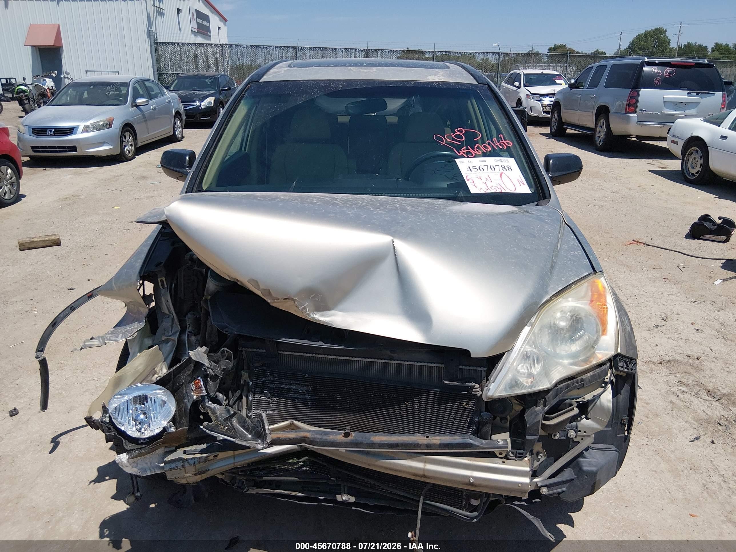 2007 Honda Cr-v Ex Gray vin: JHLRE48537C024689