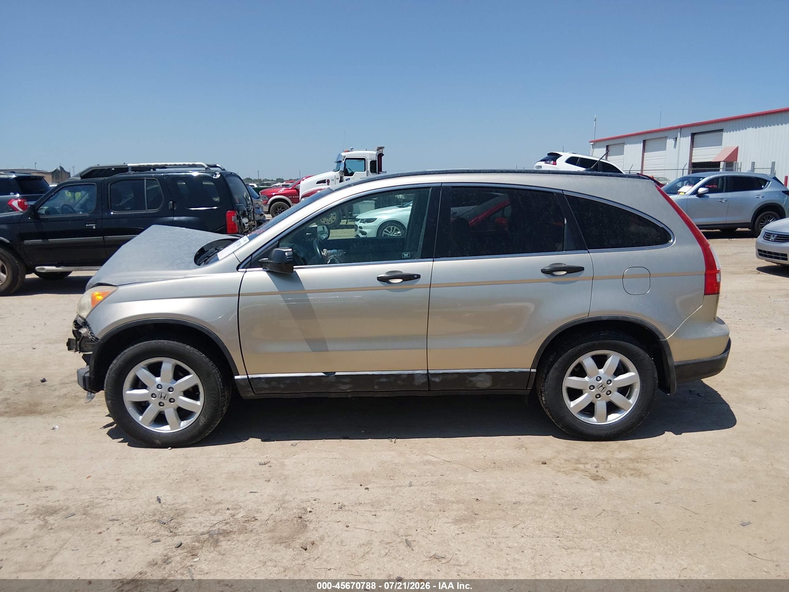 2007 Honda Cr-v Ex Gray vin: JHLRE48537C024689