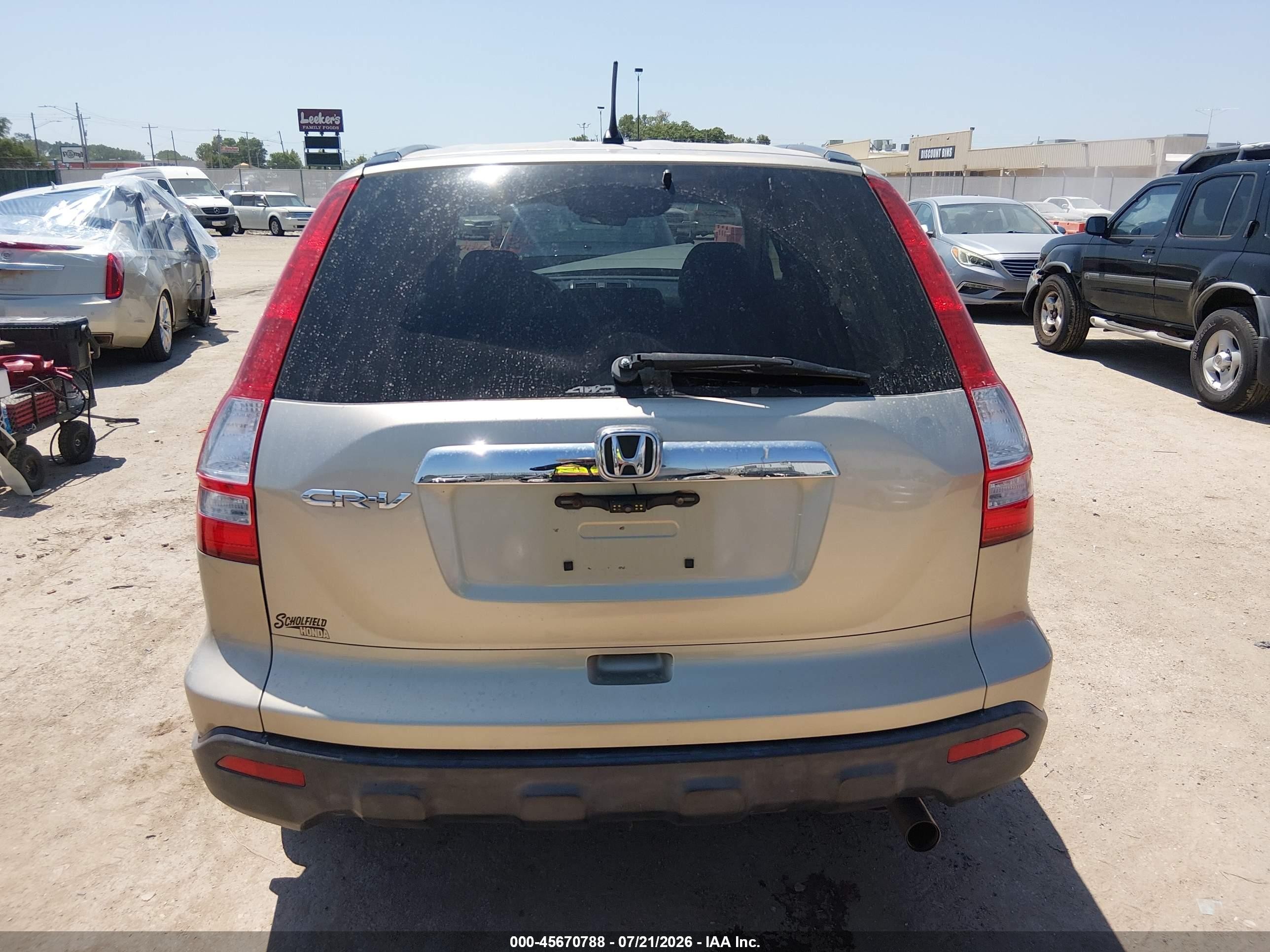 2007 Honda Cr-v Ex Gray vin: JHLRE48537C024689