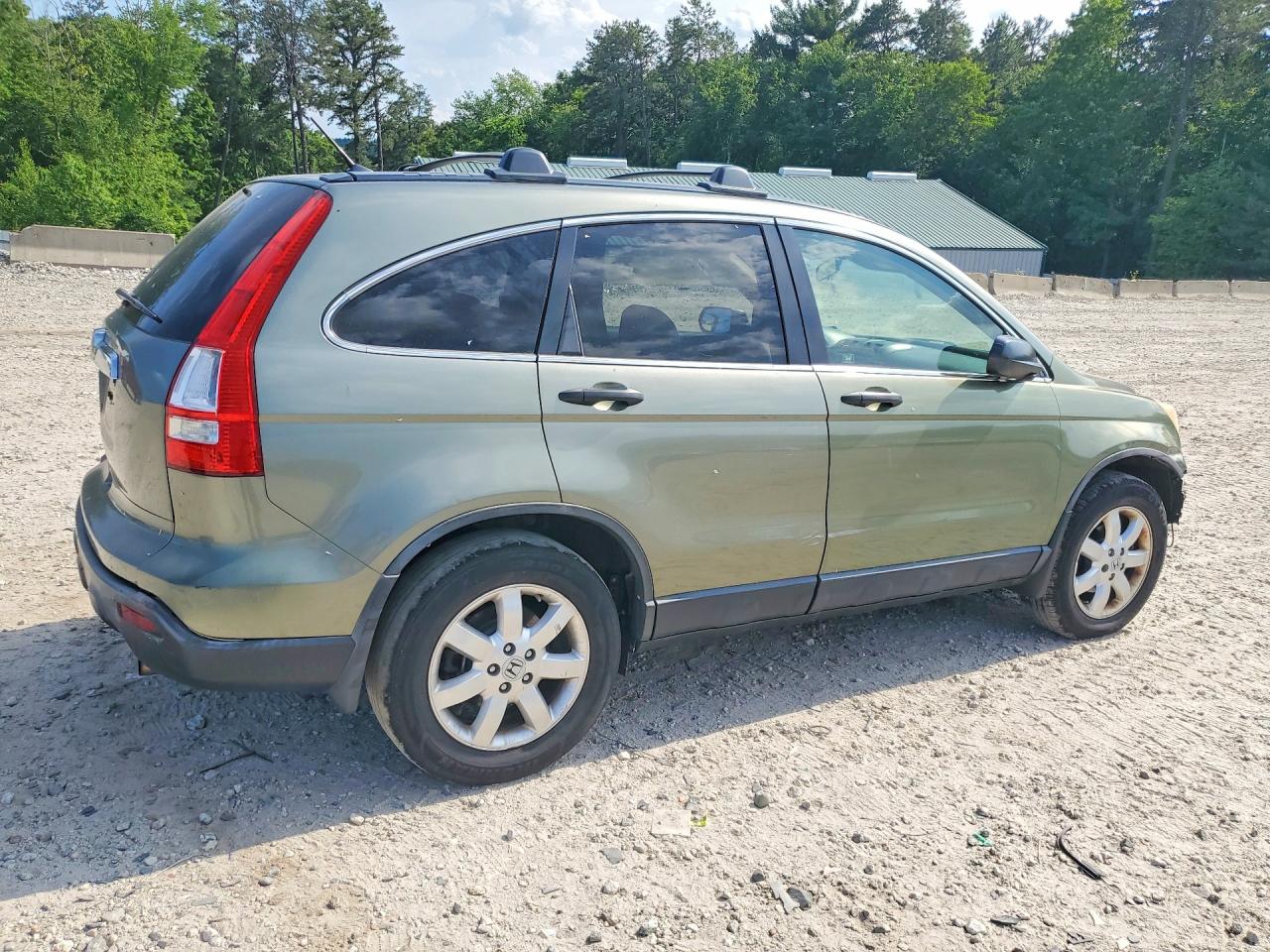 2007 Honda Cr-v Ex Green vin: JHLRE48537C025101