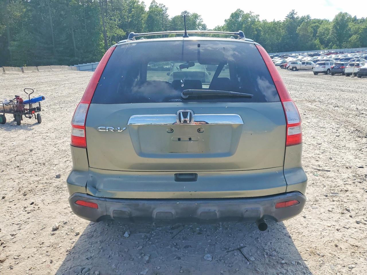 2007 Honda Cr-v Ex Green vin: JHLRE48537C025101