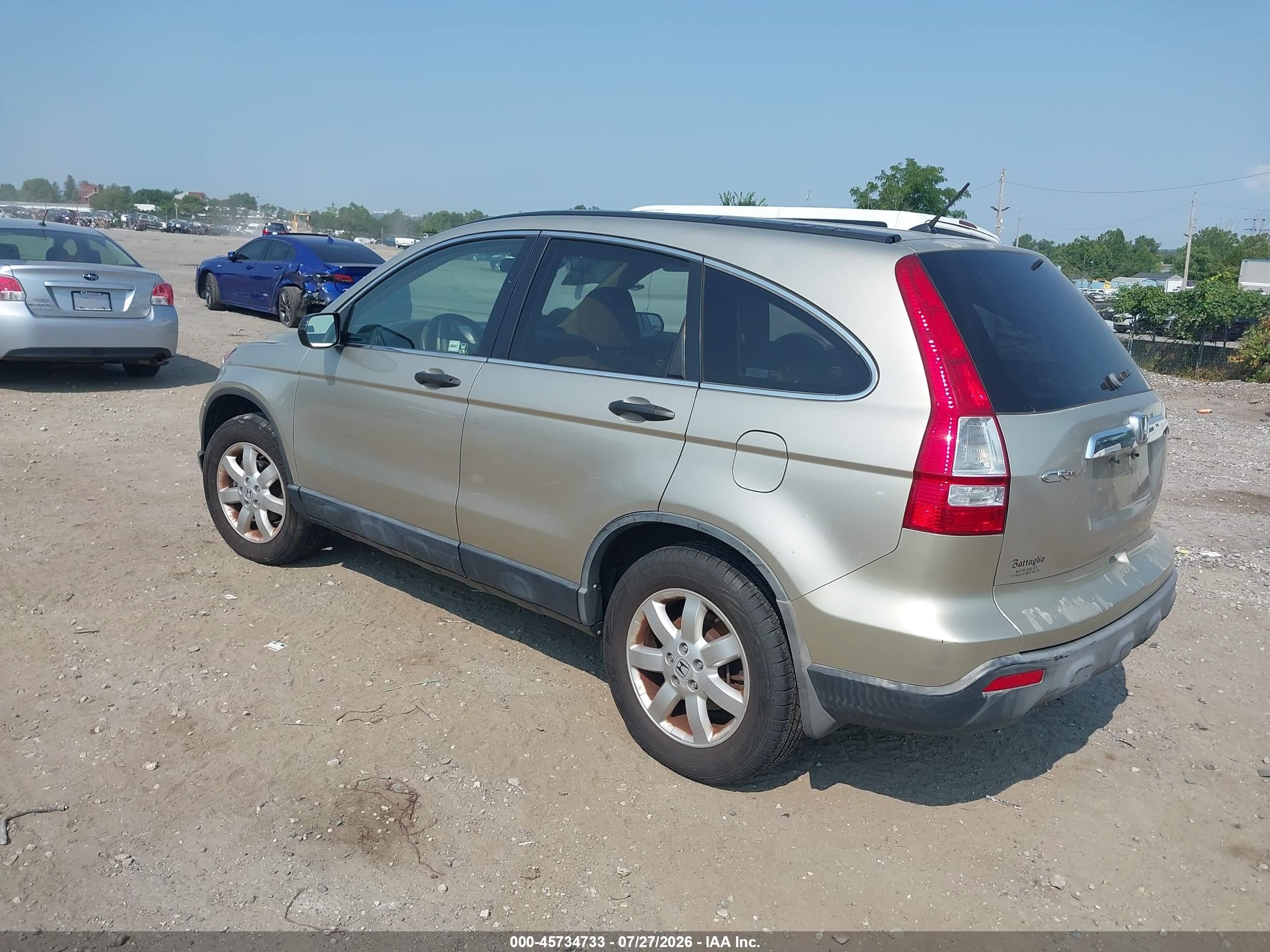 2007 Honda Cr-v Ex Gold vin: JHLRE48537C060138