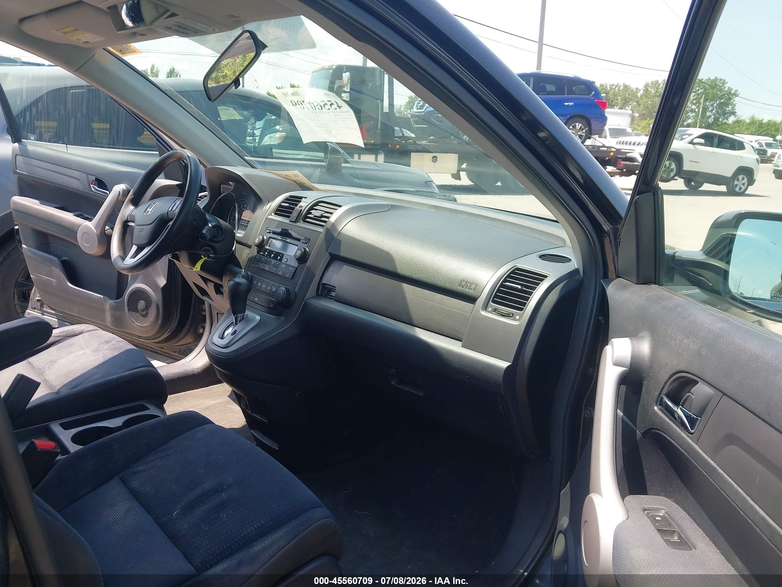 2007 Honda Cr-v Ex Black vin: JHLRE48537C100539