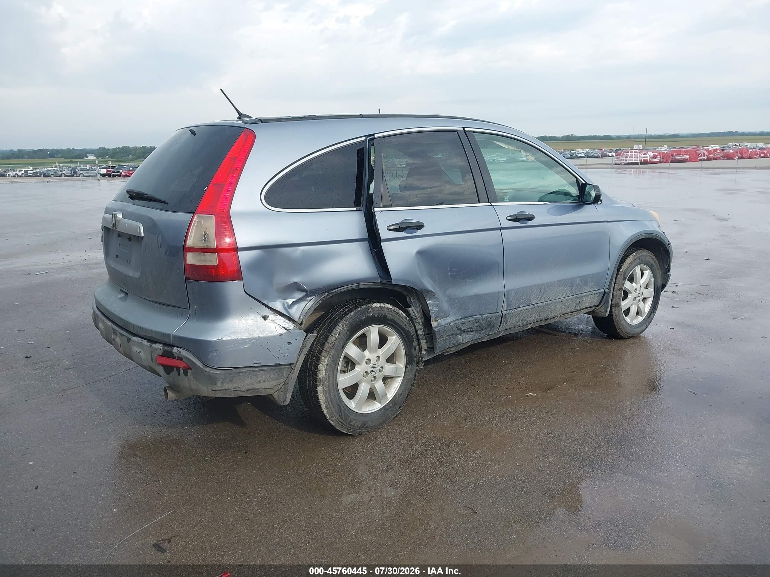 2007 Honda Cr-v Ex Синий vin: JHLRE48537C109077