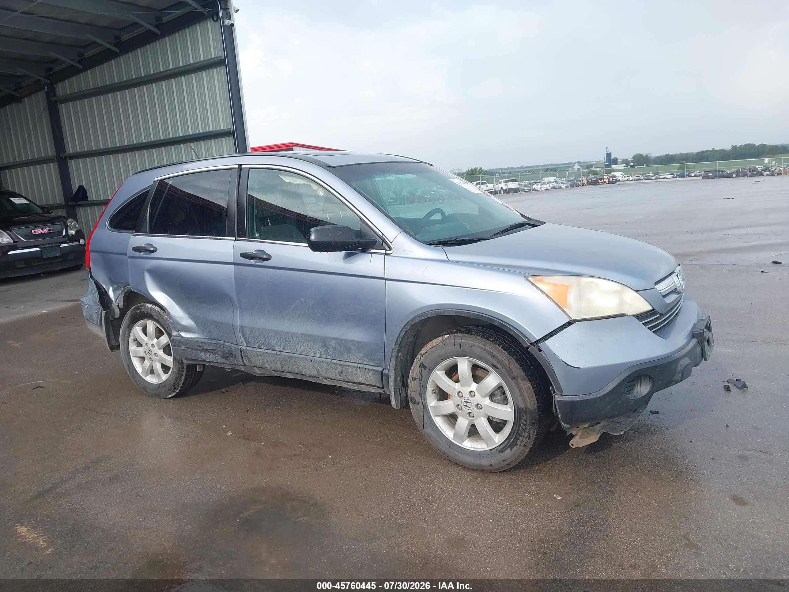 2007 Honda Cr-v Ex Синий vin: JHLRE48537C109077