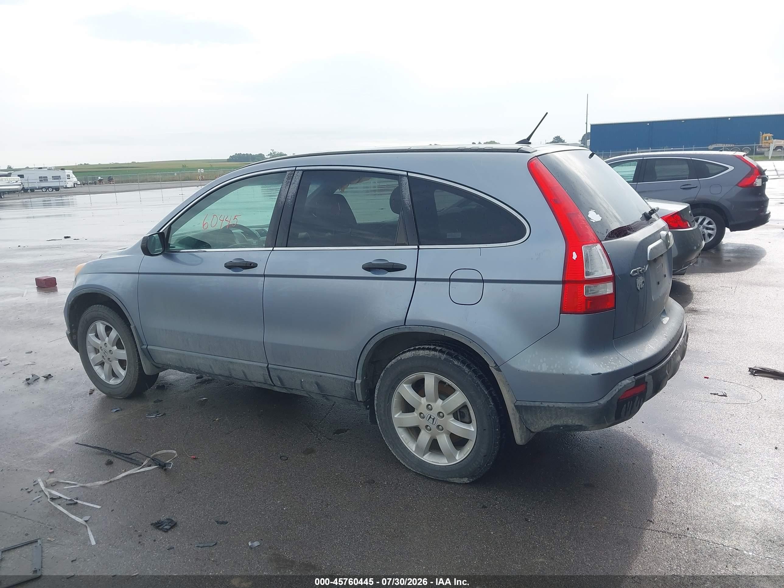 2007 Honda Cr-v Ex Синий vin: JHLRE48537C109077