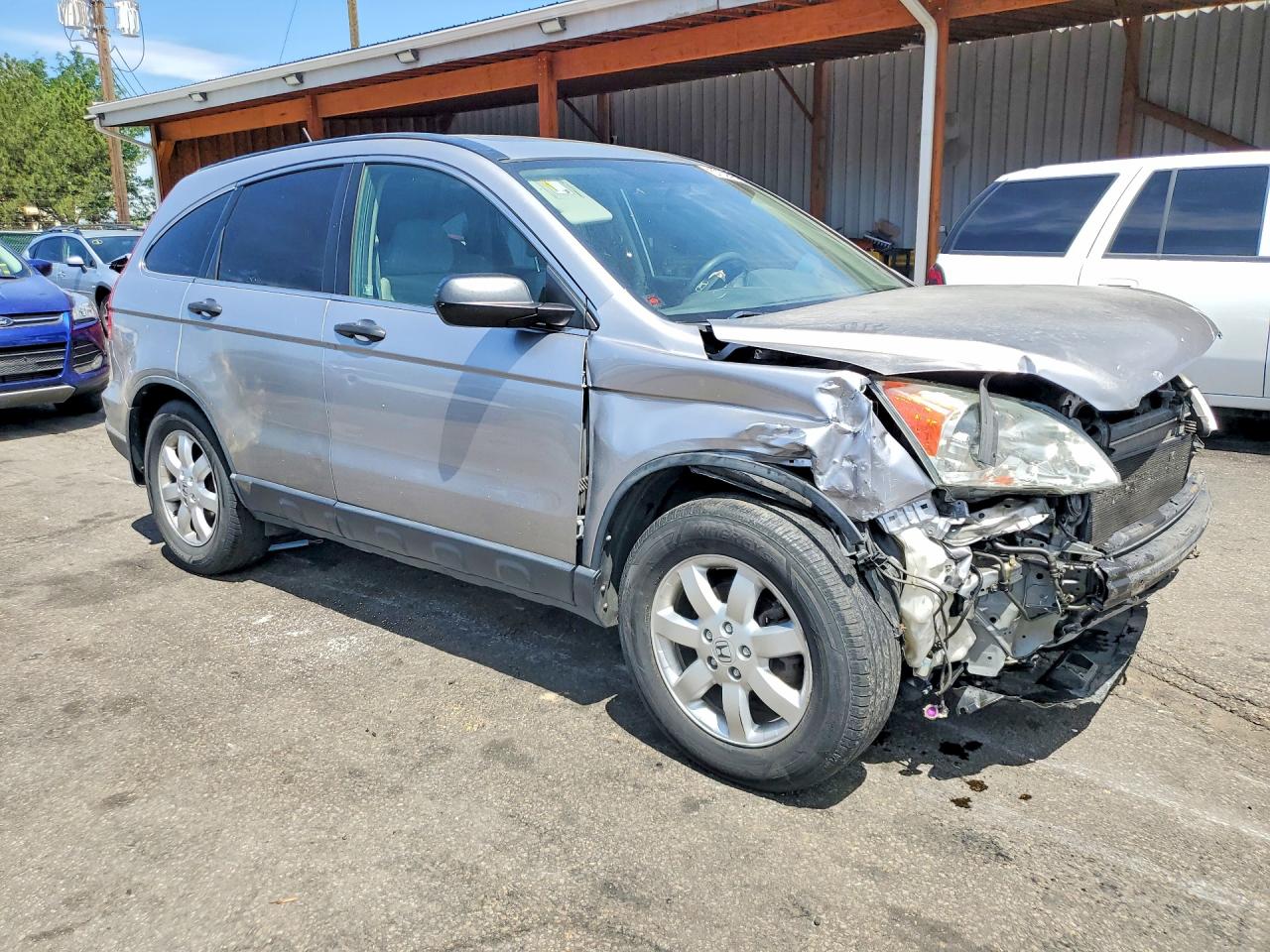 2007 Honda Cr-v Ex Silver vin: JHLRE48537C109970