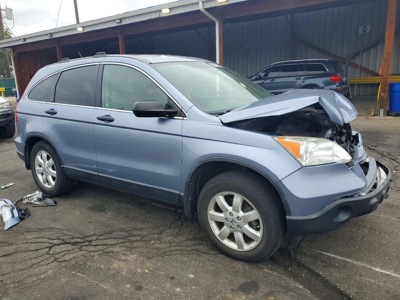 2007 Honda Cr-v Ex Blue vin: JHLRE48537C113713