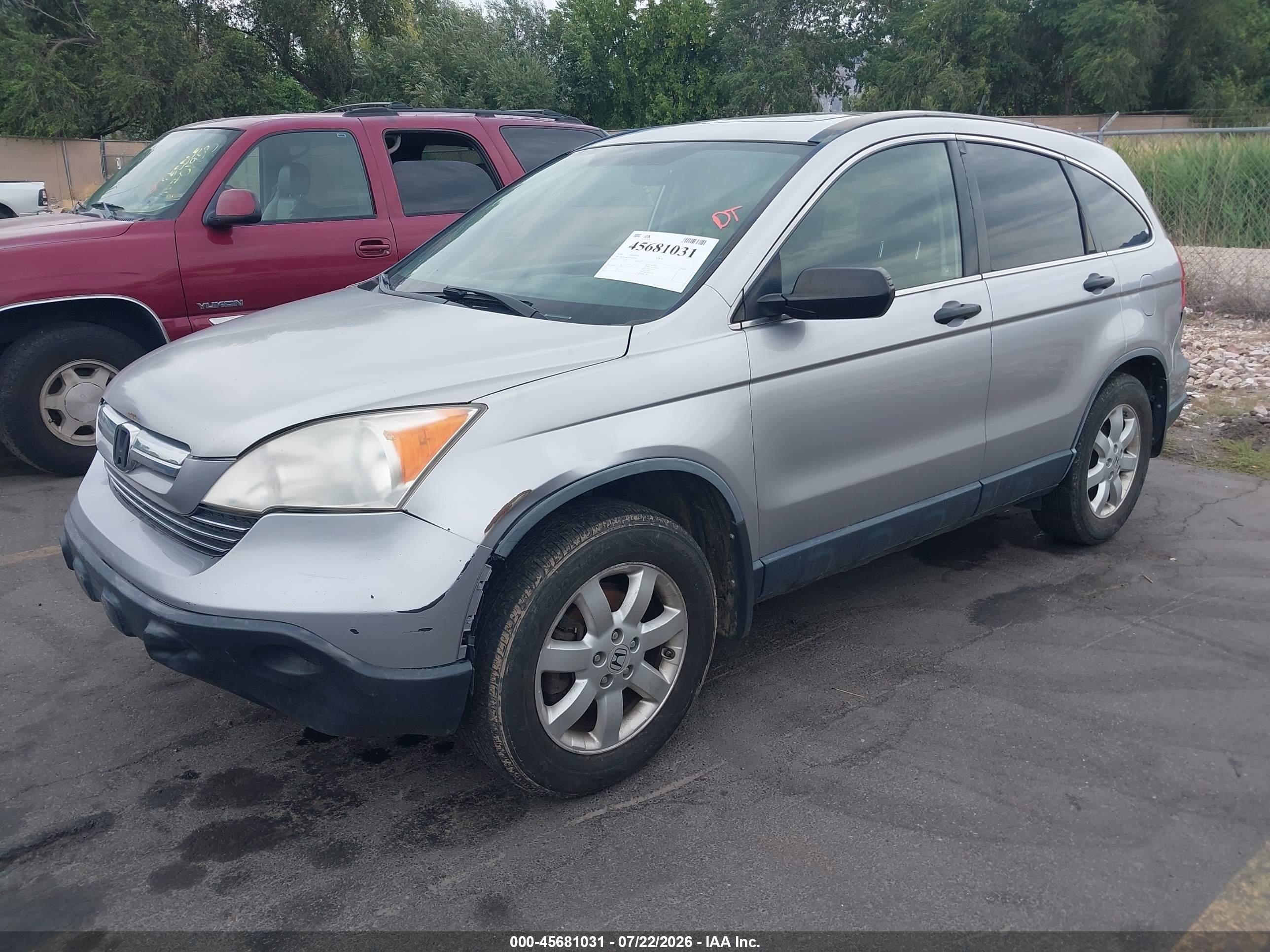 2008 Honda Cr-v Ex Silver vin: JHLRE48538C003794