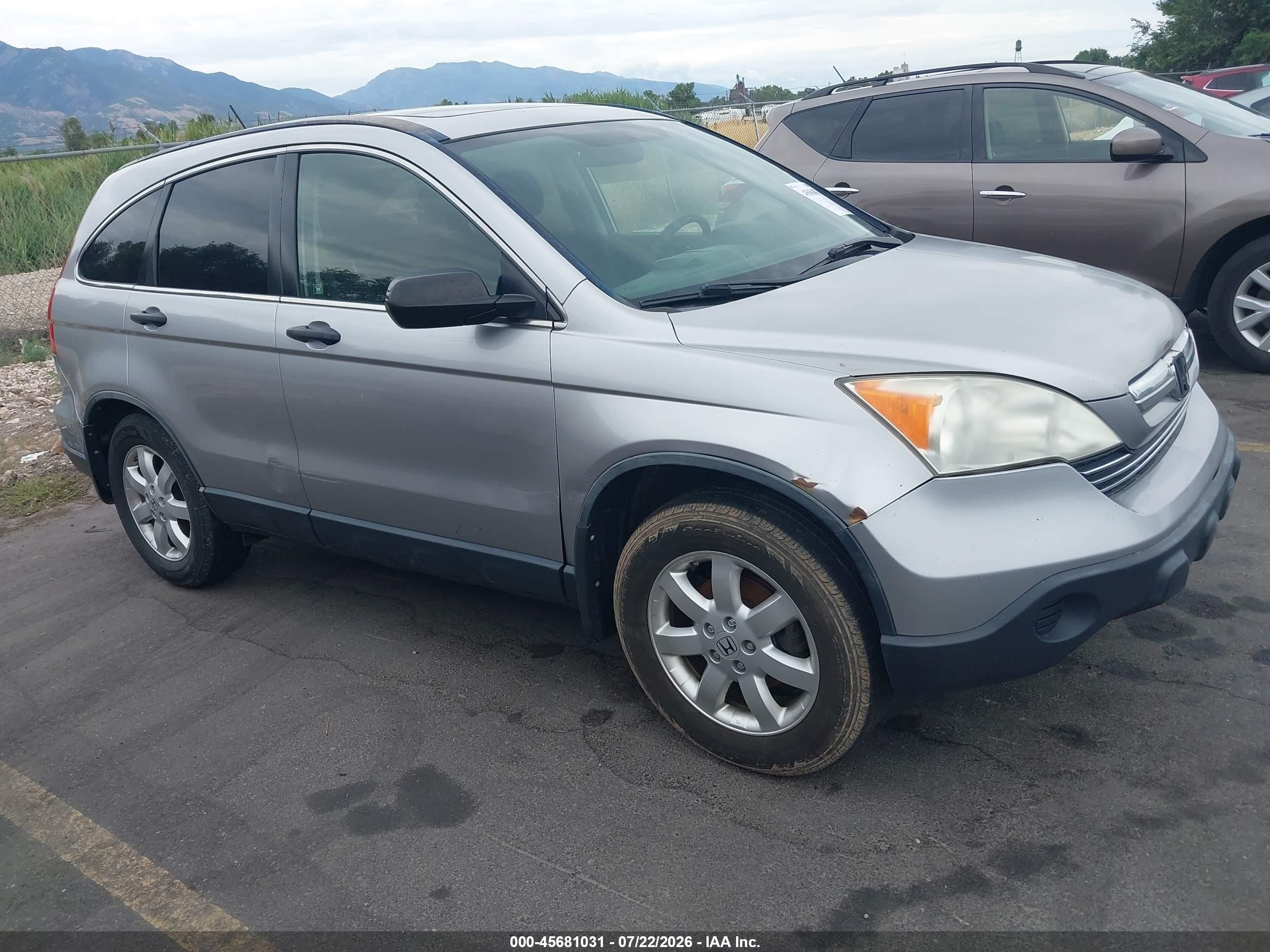 2008 Honda Cr-v Ex Silver vin: JHLRE48538C003794