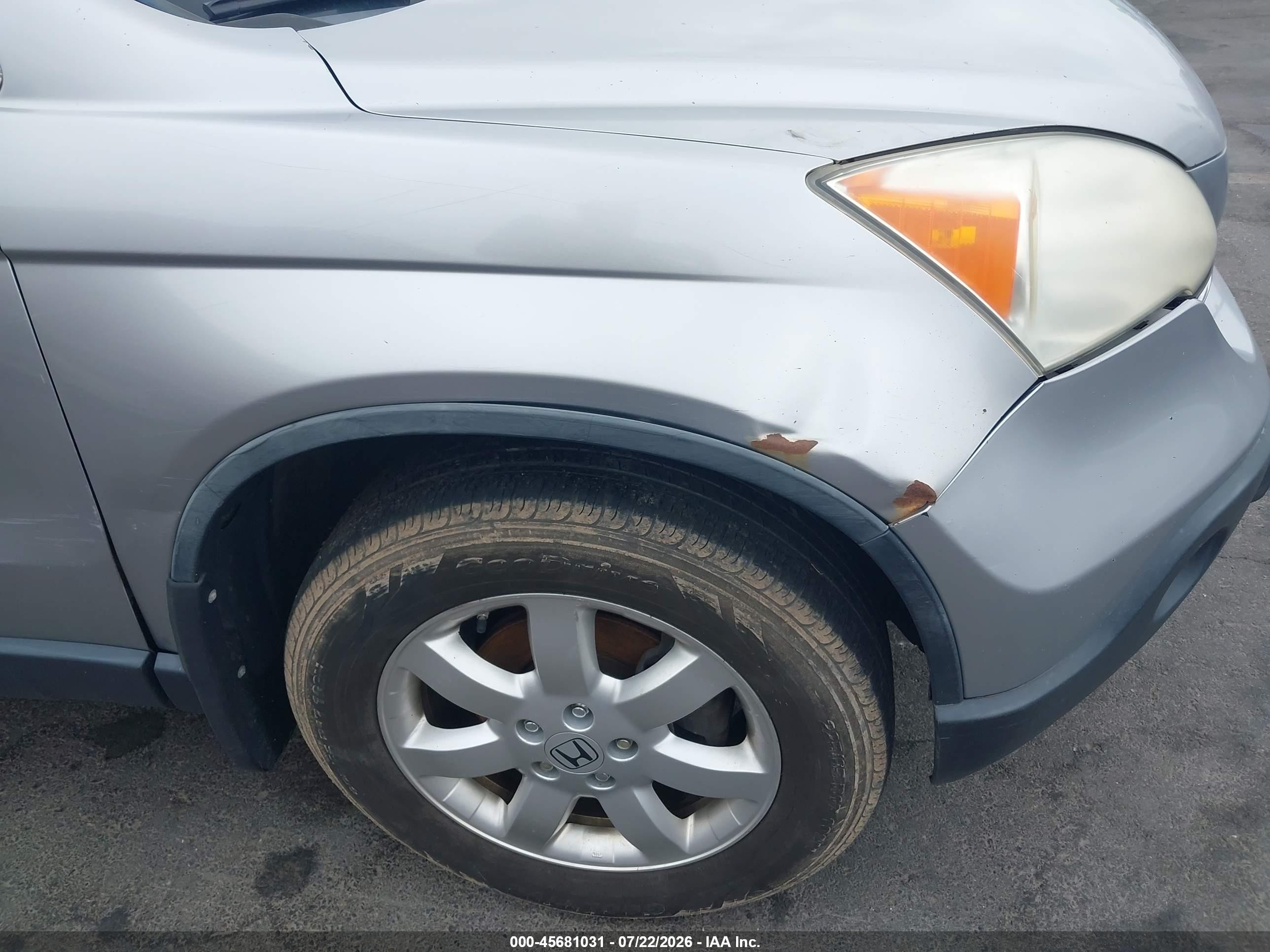 2008 Honda Cr-v Ex Silver vin: JHLRE48538C003794