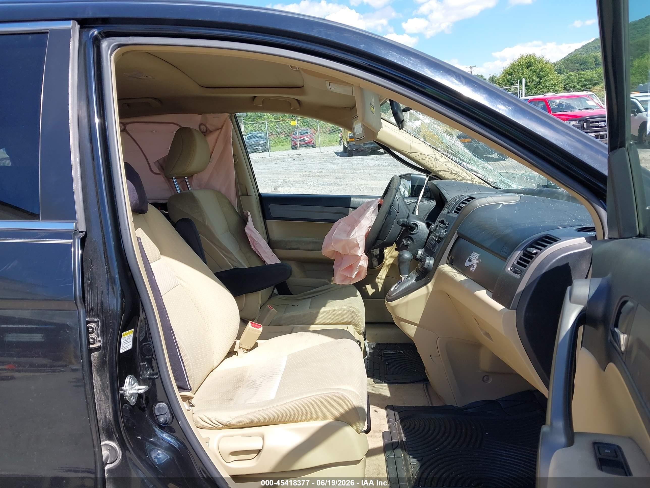 2008 Honda Cr-v Ex Black vin: JHLRE48538C011569