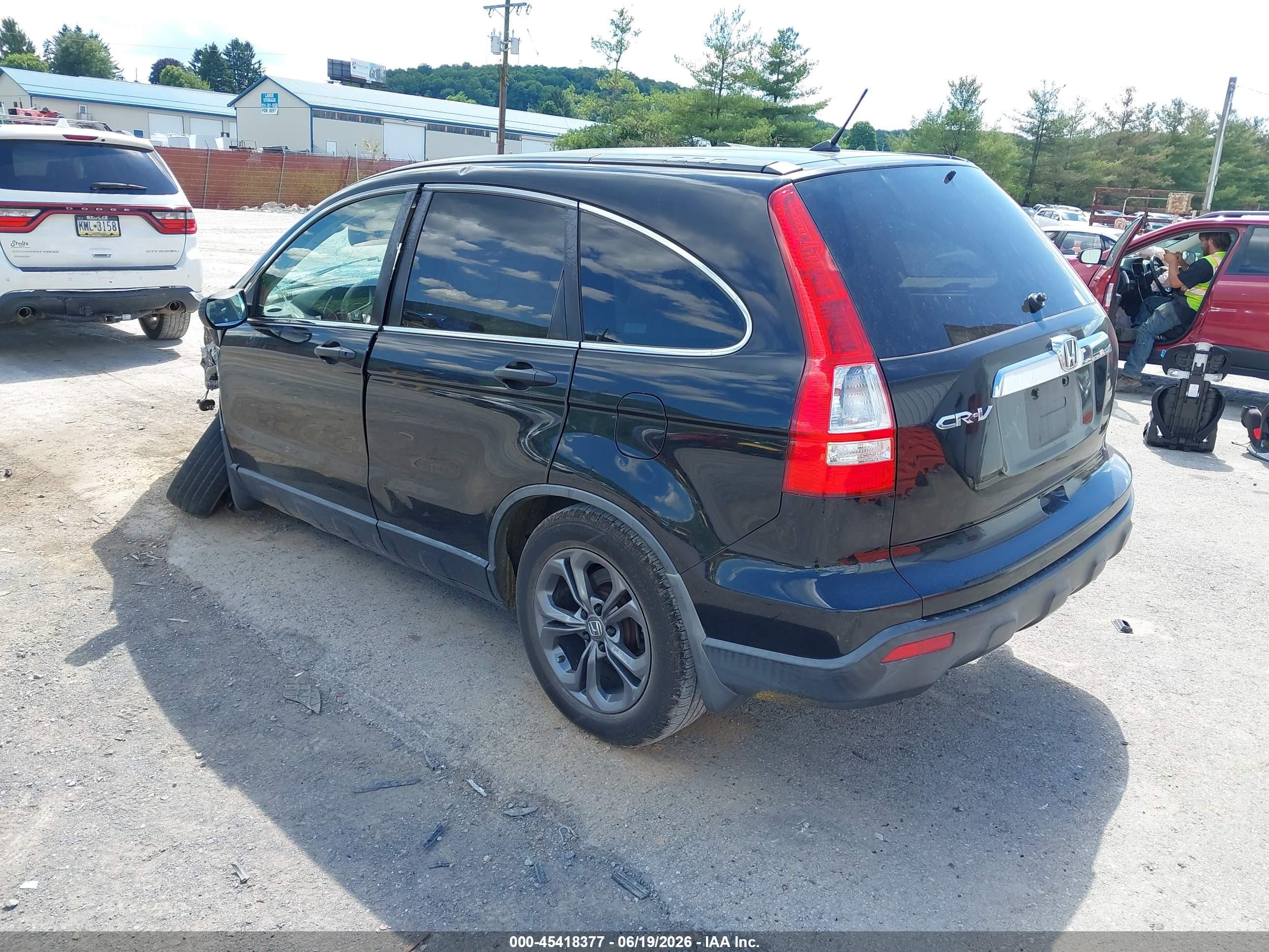 2008 Honda Cr-v Ex Black vin: JHLRE48538C011569