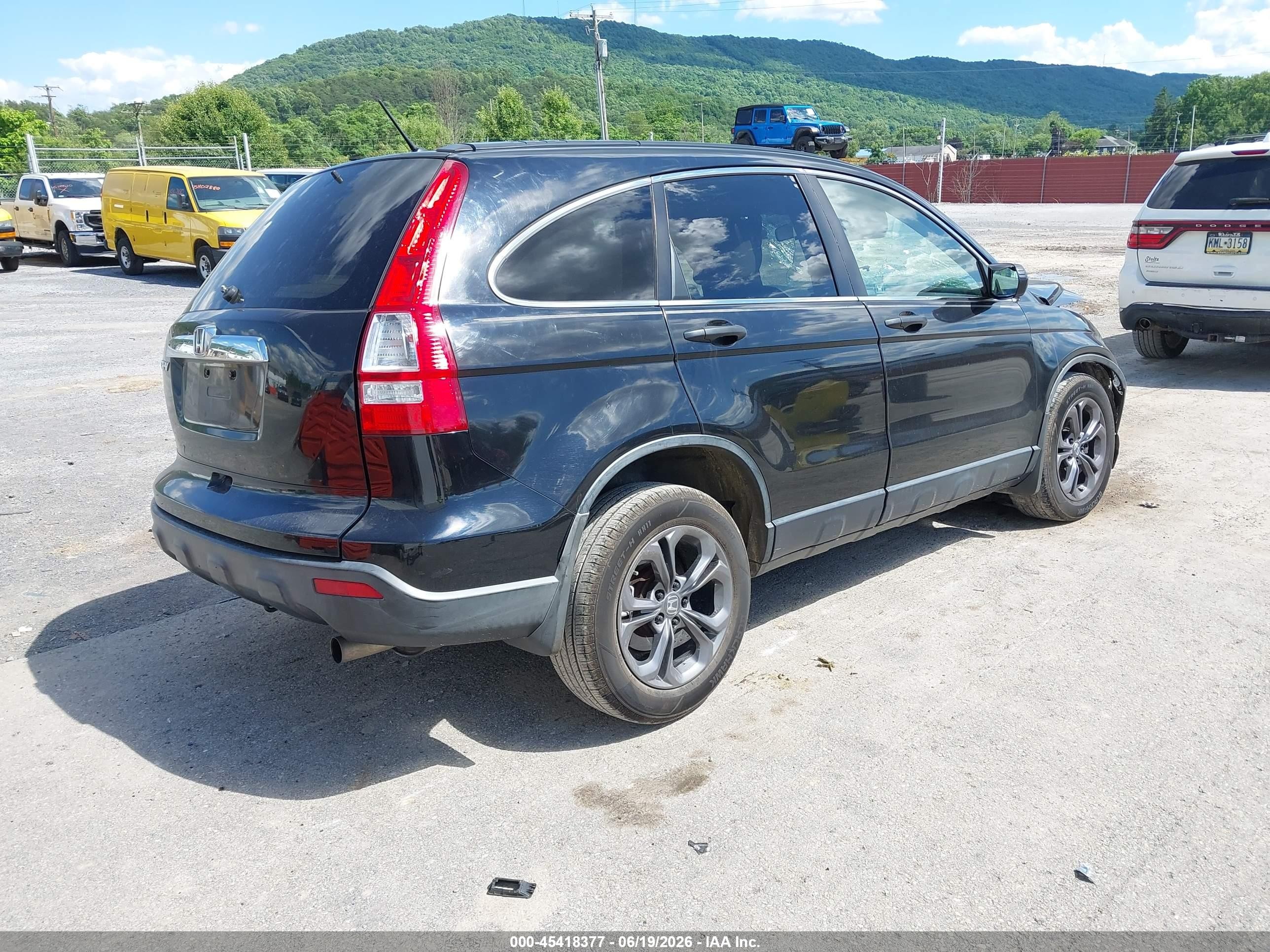 2008 Honda Cr-v Ex Black vin: JHLRE48538C011569
