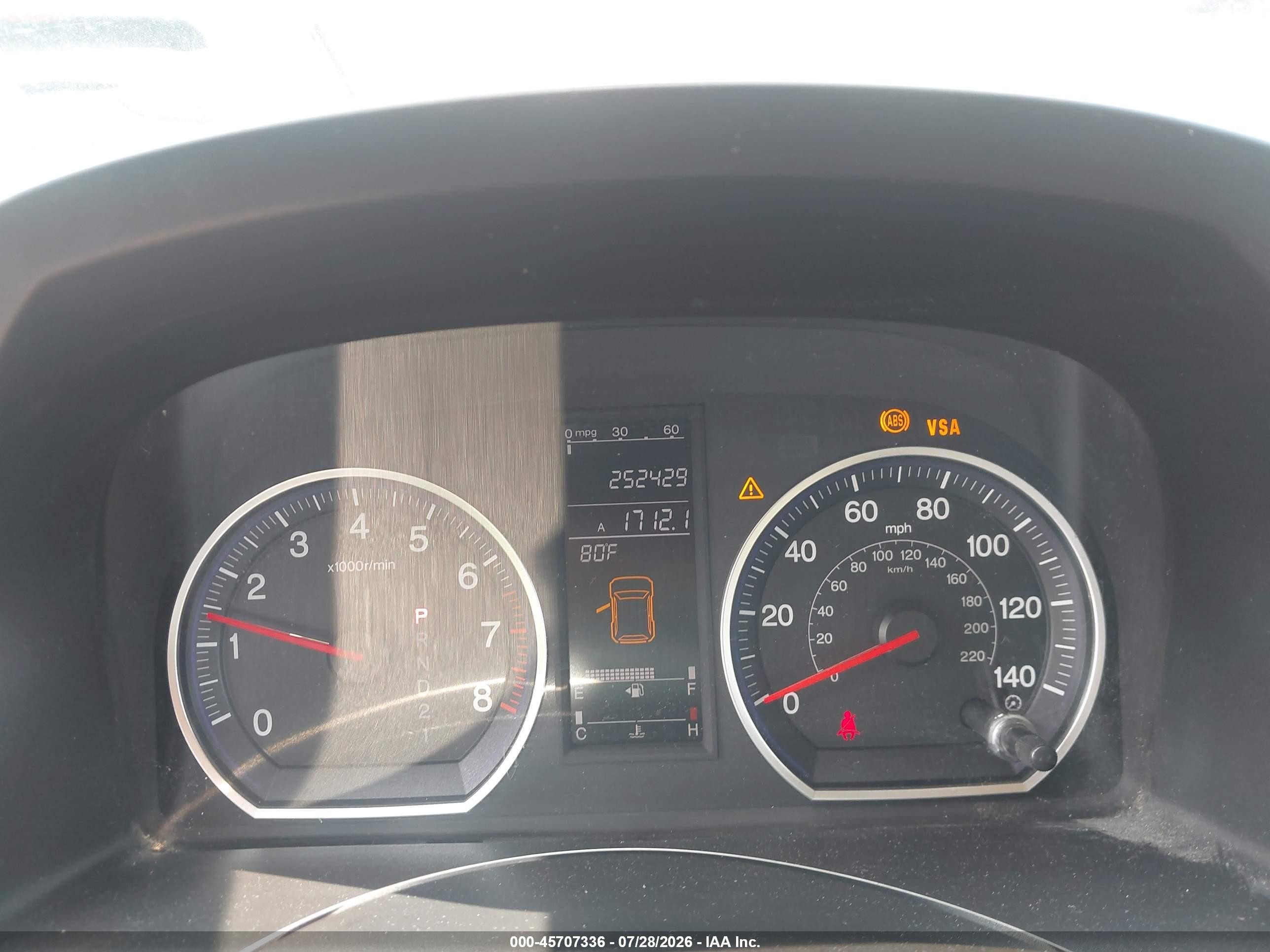 2008 Honda Cr-v Ex Gold vin: JHLRE48538C030039