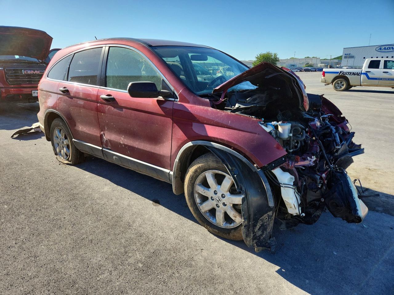 2008 Honda Cr-v Ex Maroon vin: JHLRE48538C063901