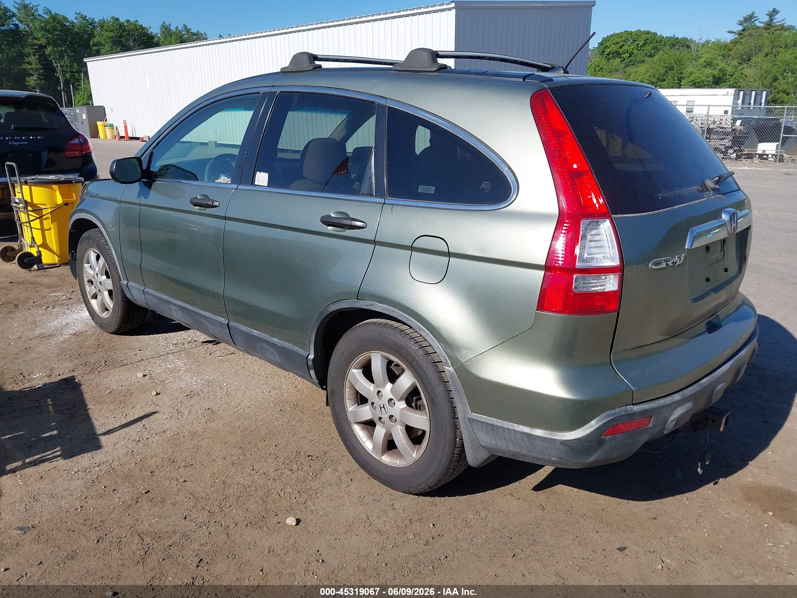 2007 Honda Cr-v Ex Green vin: JHLRE48547C016195