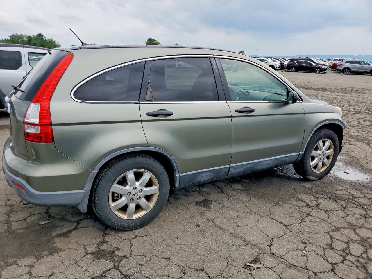 2007 Honda Cr-v Ex Green vin: JHLRE48547C033210