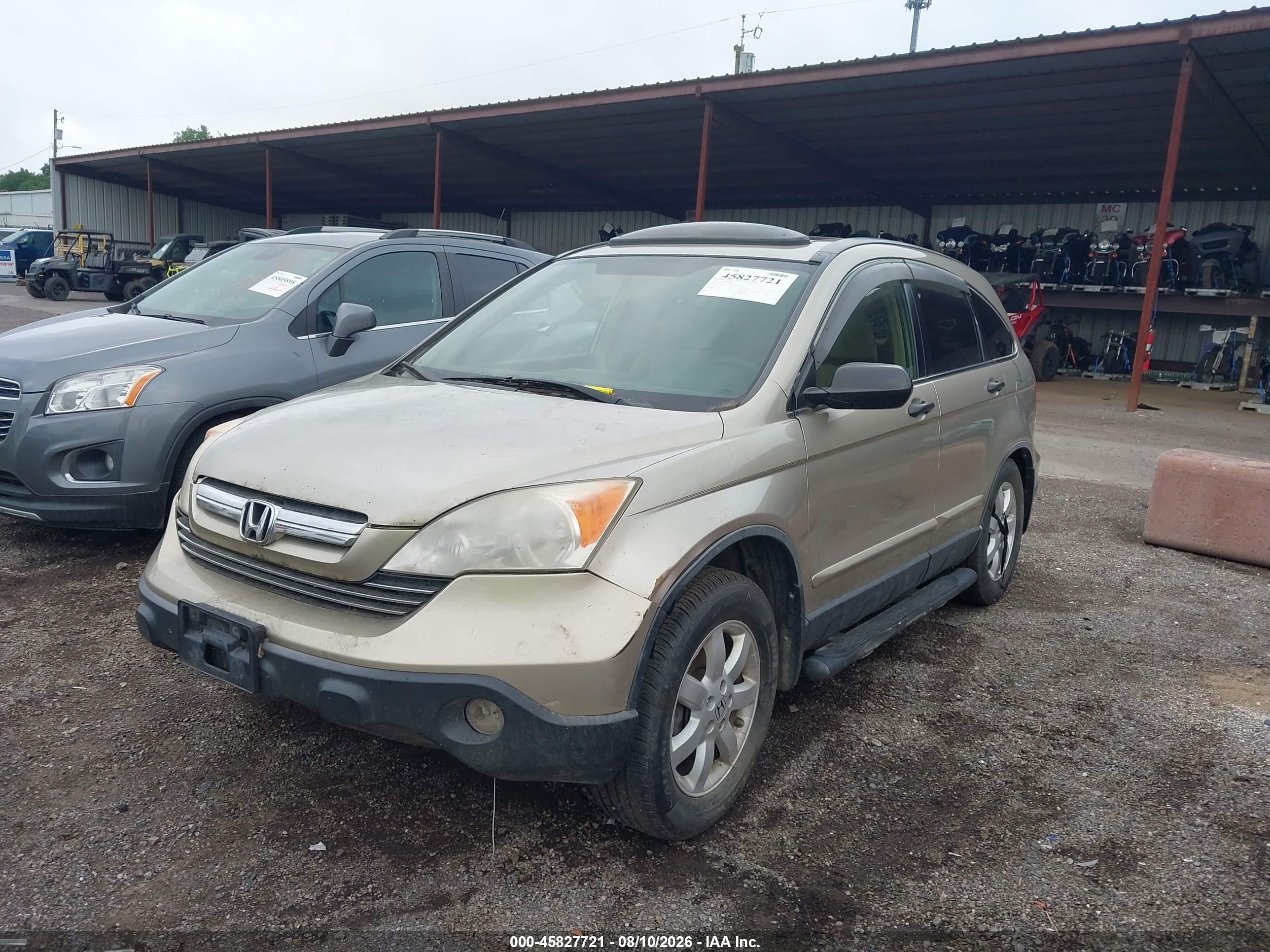 2007 Honda Cr-v Ex Gold vin: JHLRE48547C034048