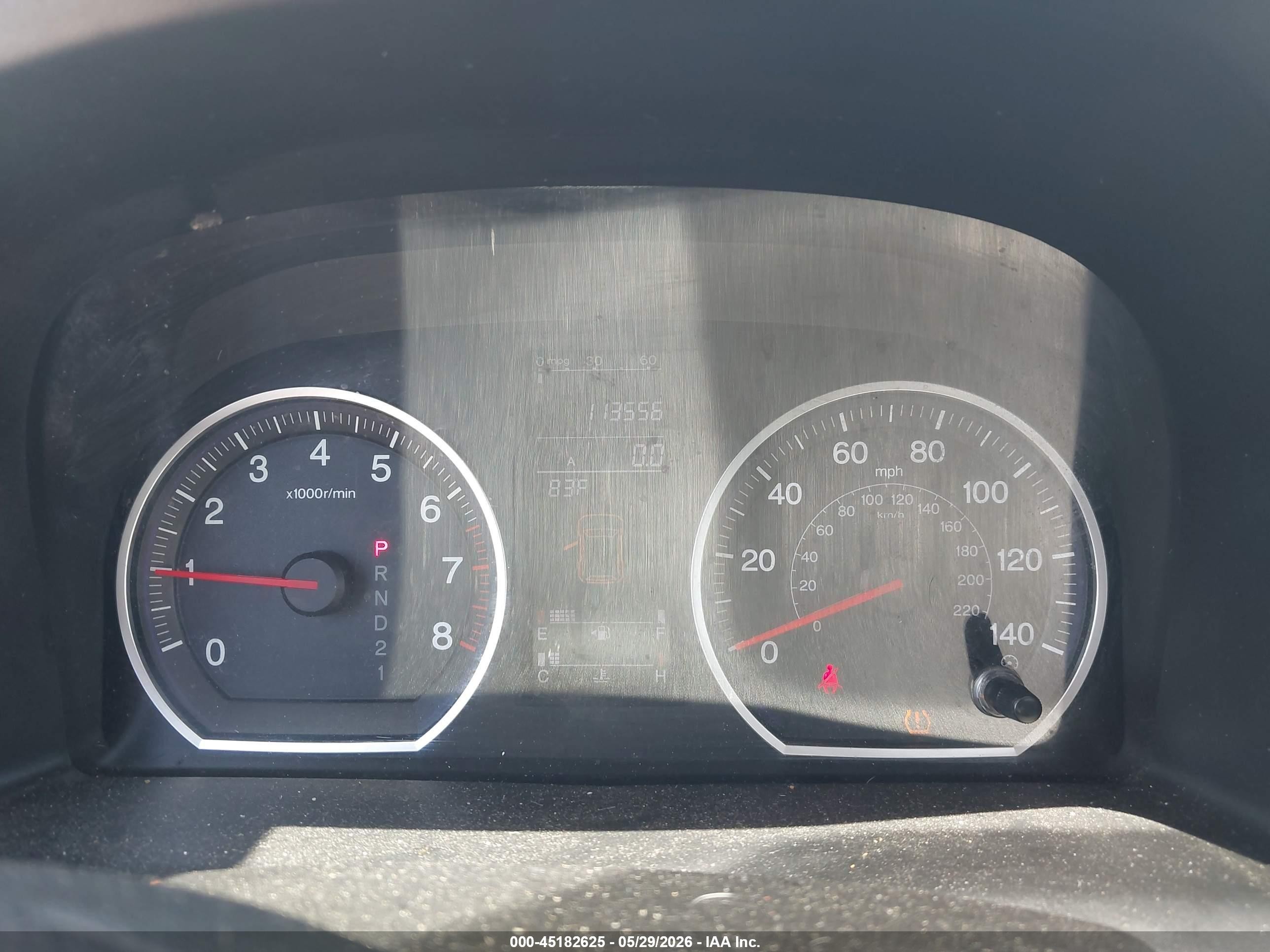 2007 Honda Cr-v Ex Red vin: JHLRE48547C050170
