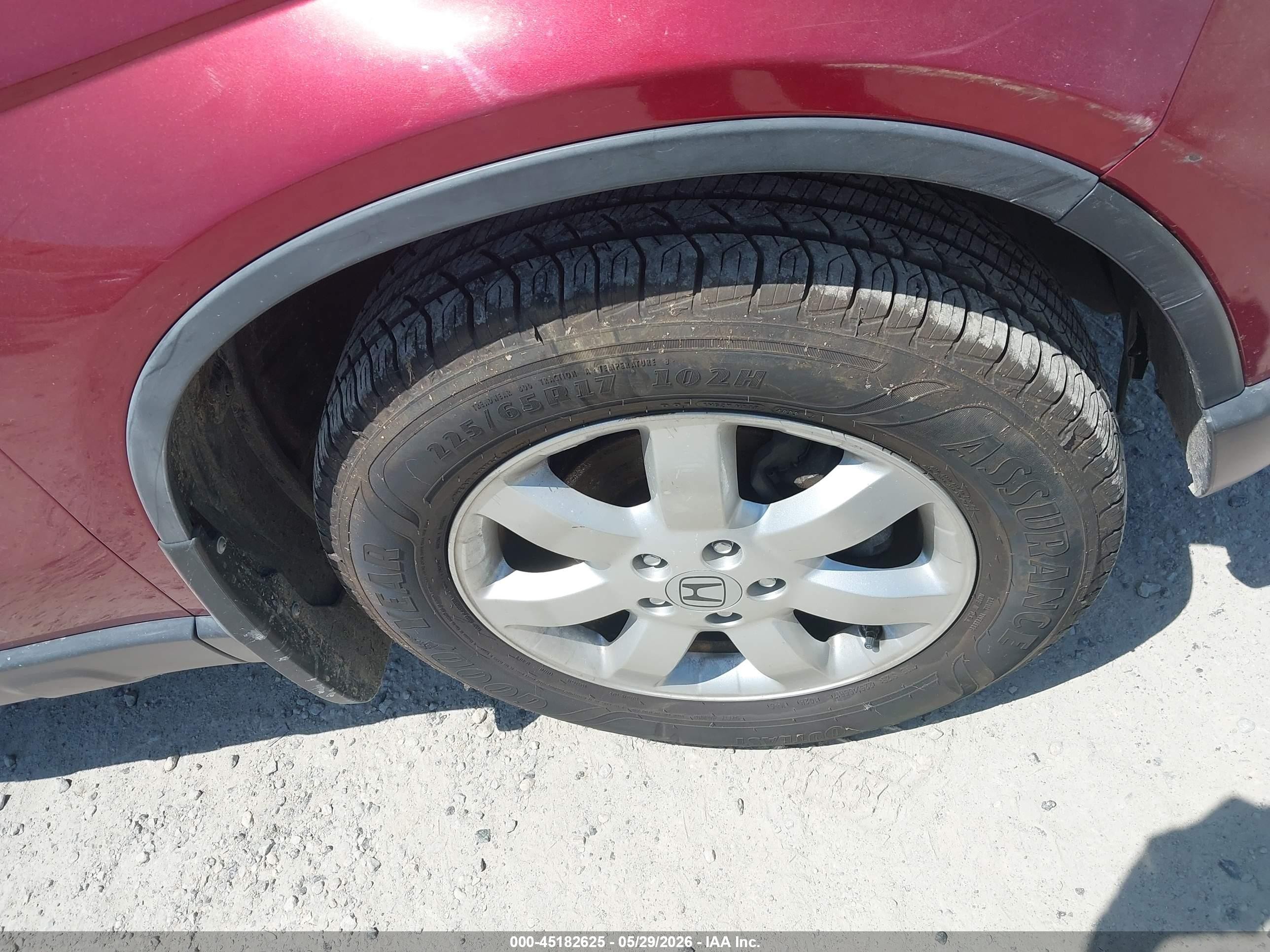 2007 Honda Cr-v Ex Red vin: JHLRE48547C050170