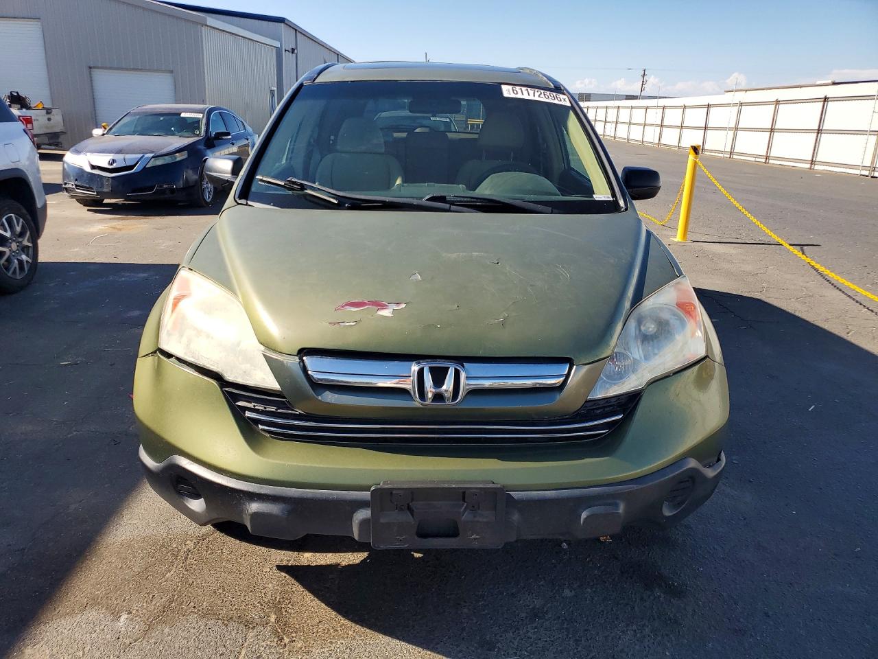 2007 Honda Cr-v Ex Green vin: JHLRE48547C070449