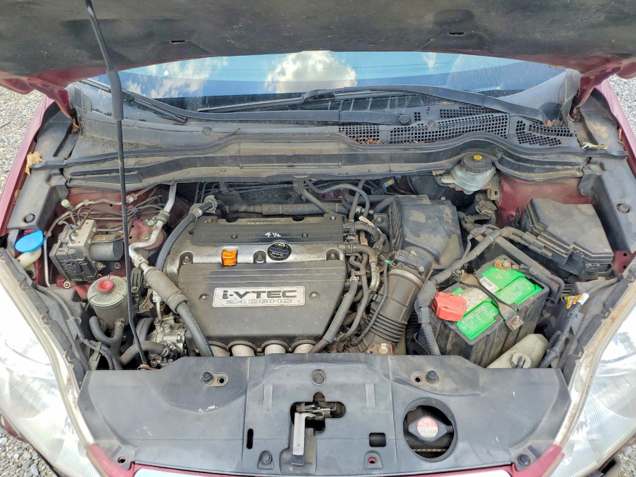 2007 Honda Cr-v Ex Burgundy vin: JHLRE48547C077742