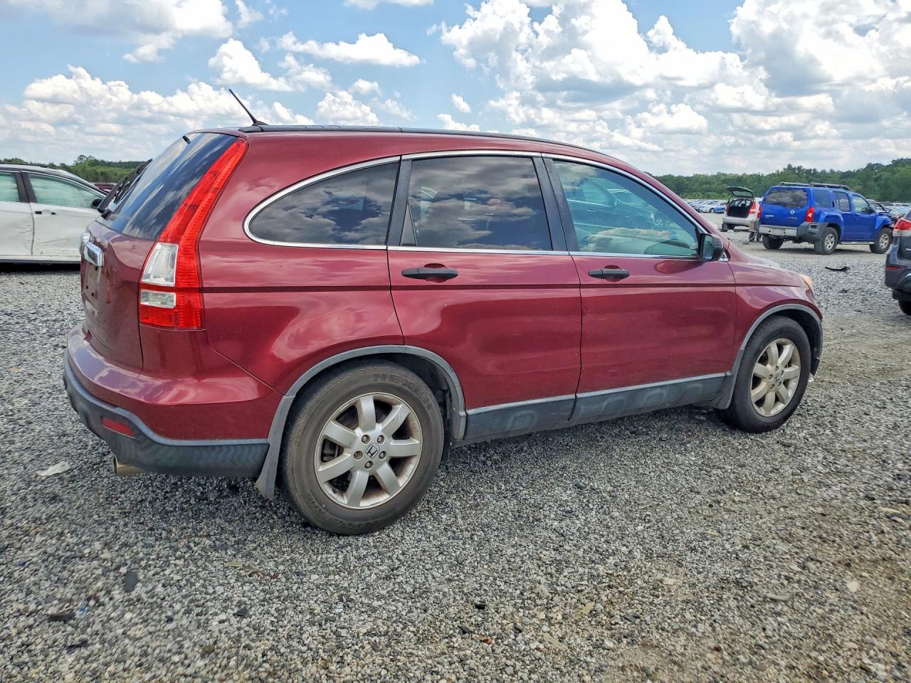 2007 Honda Cr-v Ex Burgundy vin: JHLRE48547C077742