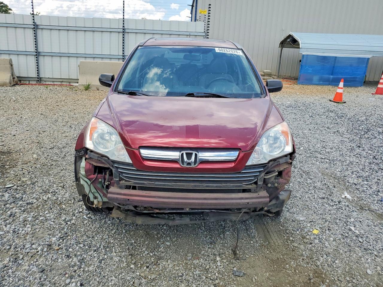 2007 Honda Cr-v Ex Burgundy vin: JHLRE48547C077742