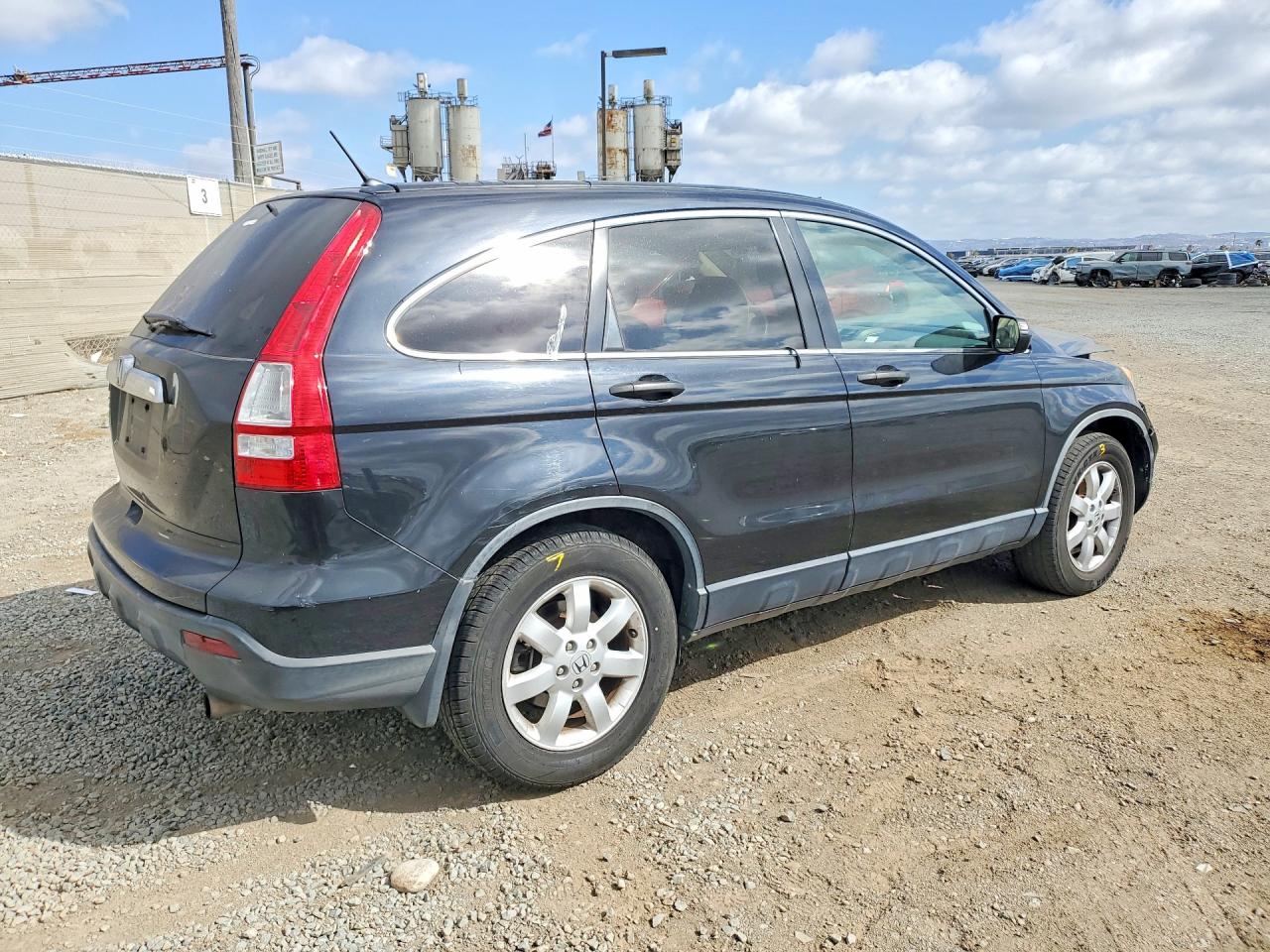 2007 Honda Cr-v Ex Black vin: JHLRE48547C087056