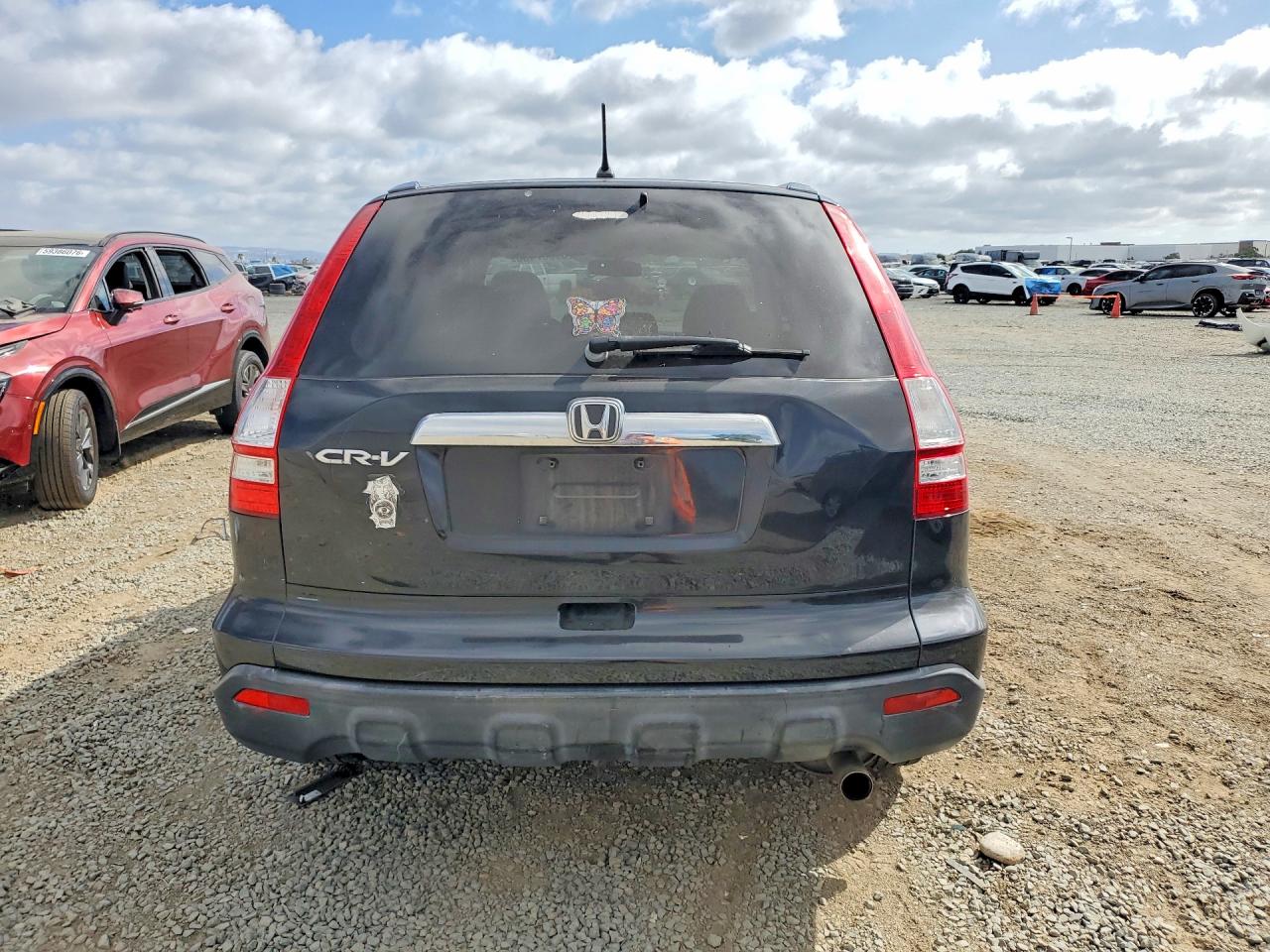 2007 Honda Cr-v Ex Black vin: JHLRE48547C087056