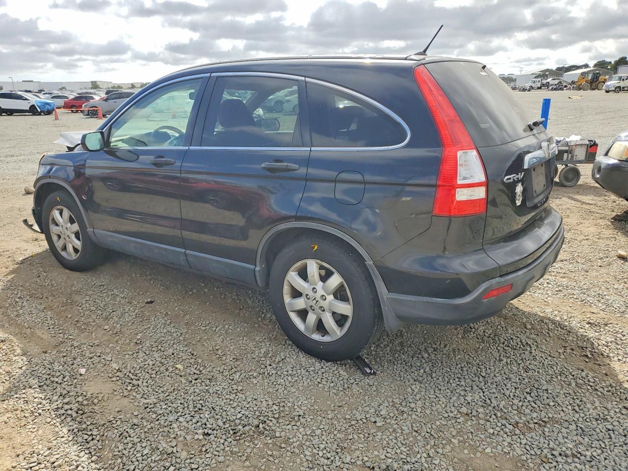 2007 Honda Cr-v Ex Black vin: JHLRE48547C087056
