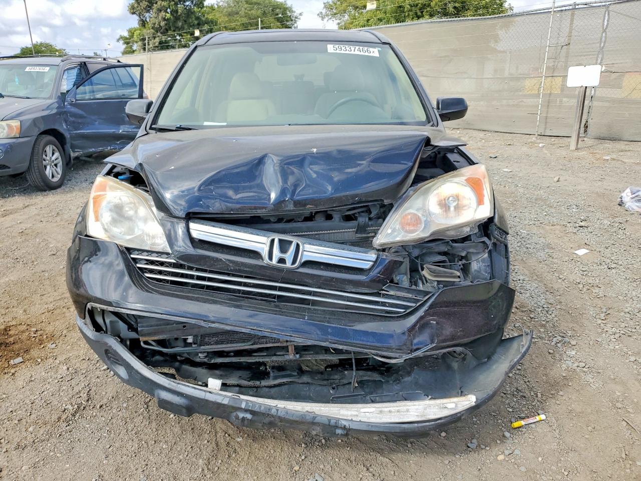 2007 Honda Cr-v Ex Black vin: JHLRE48547C087056