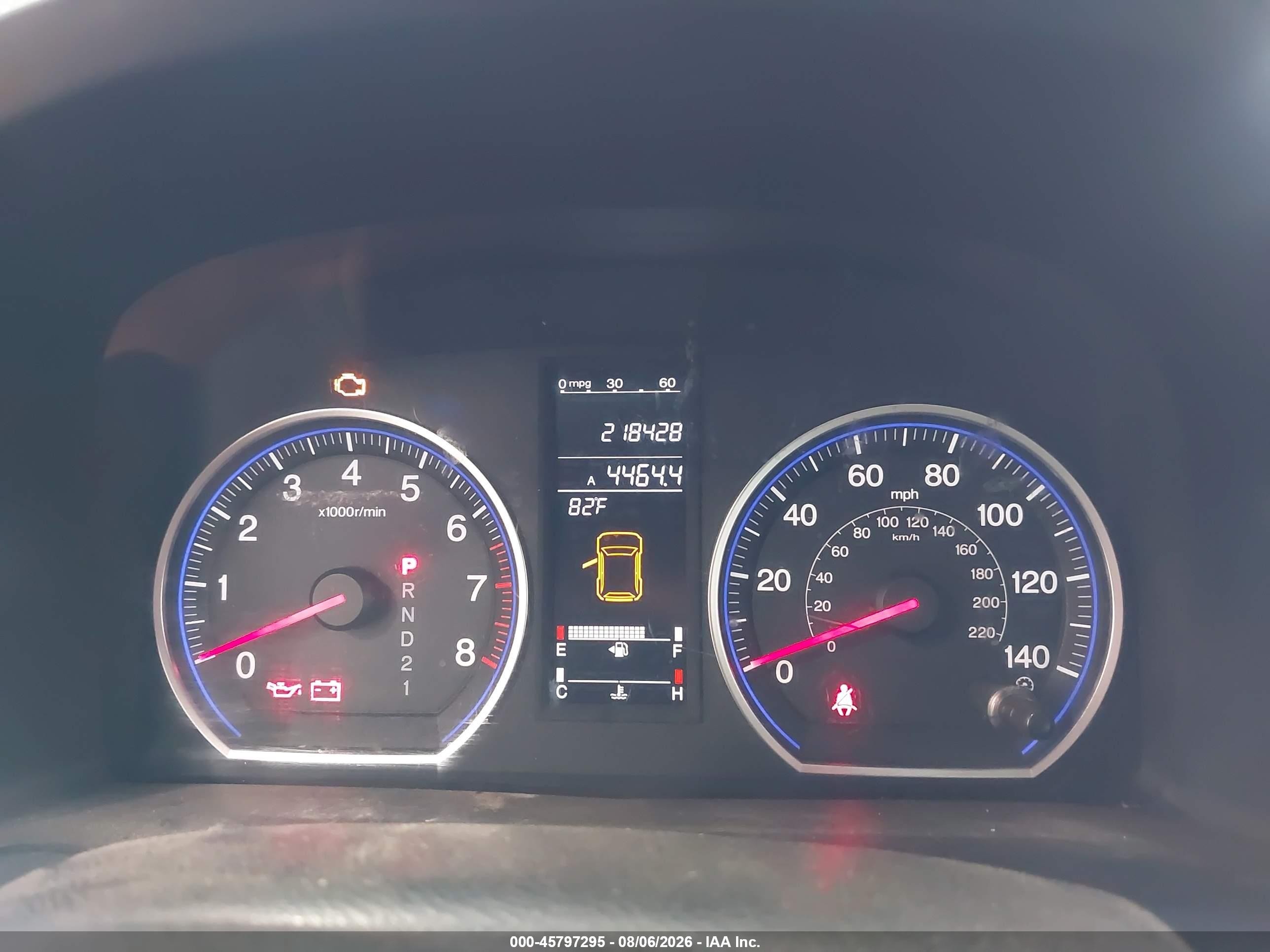 2007 Honda Cr-v Ex Blue vin: JHLRE48547C097733