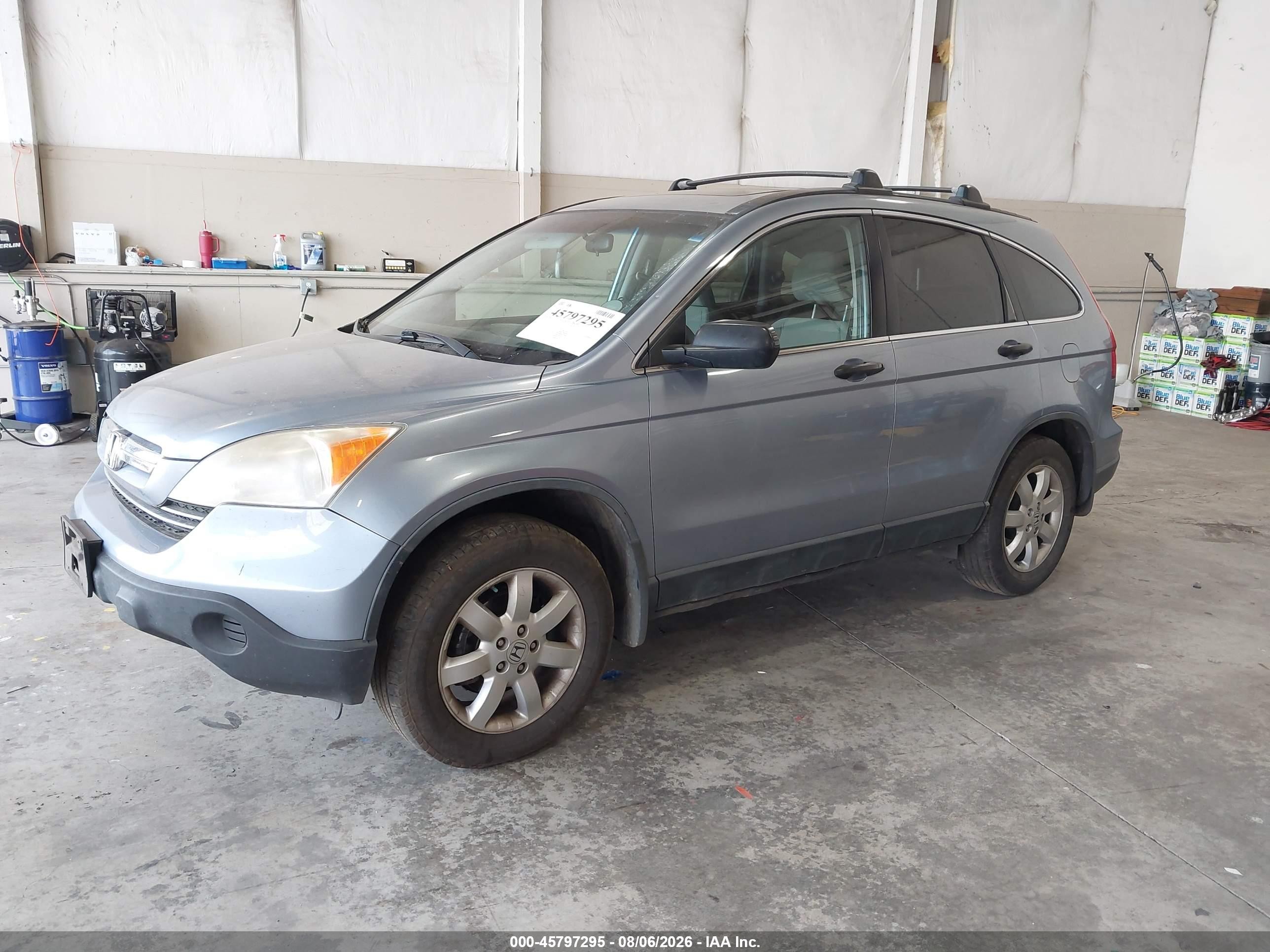 2007 Honda Cr-v Ex Blue vin: JHLRE48547C097733