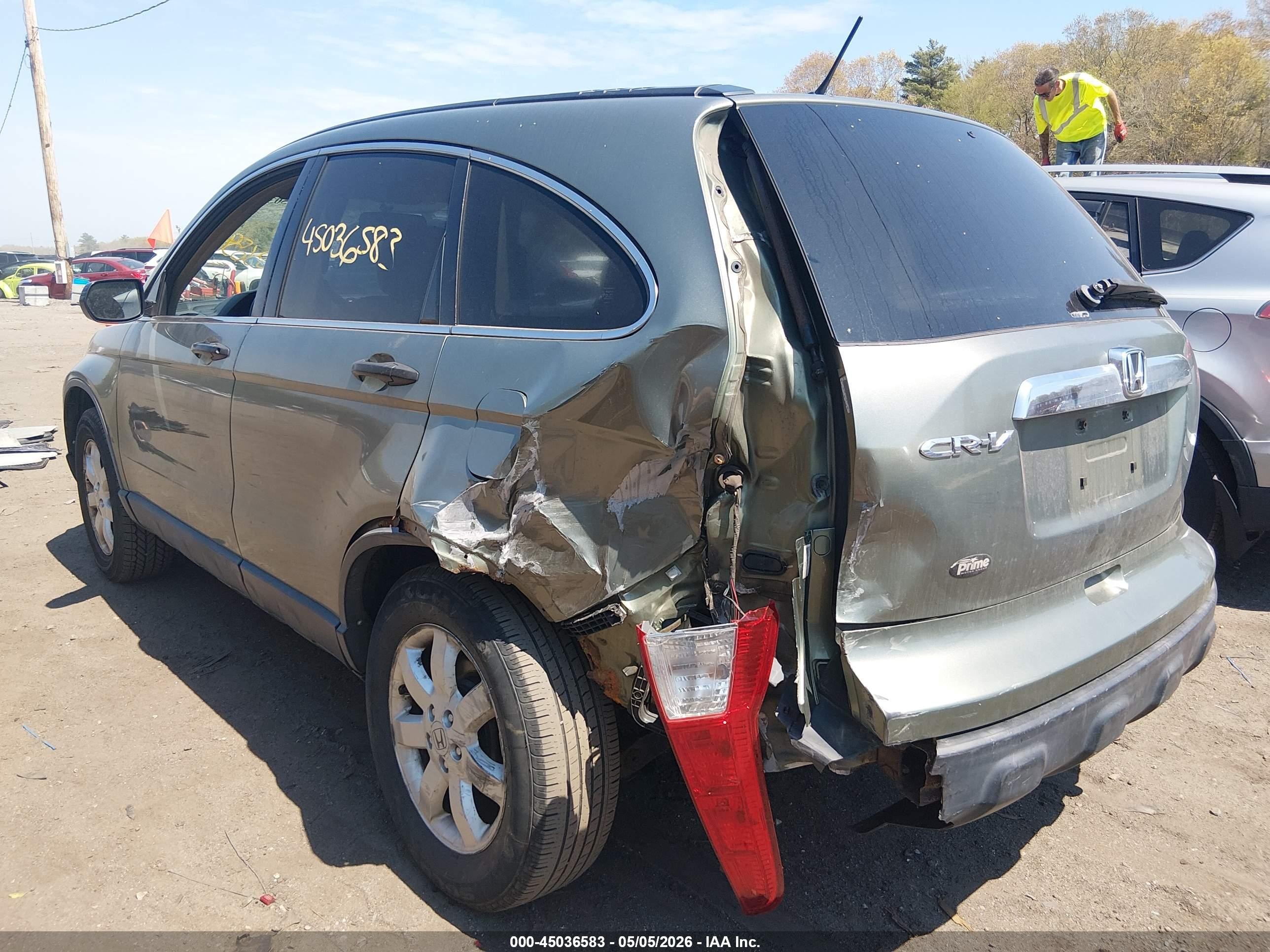 2007 Honda Cr-v Ex Teal vin: JHLRE48547C109153