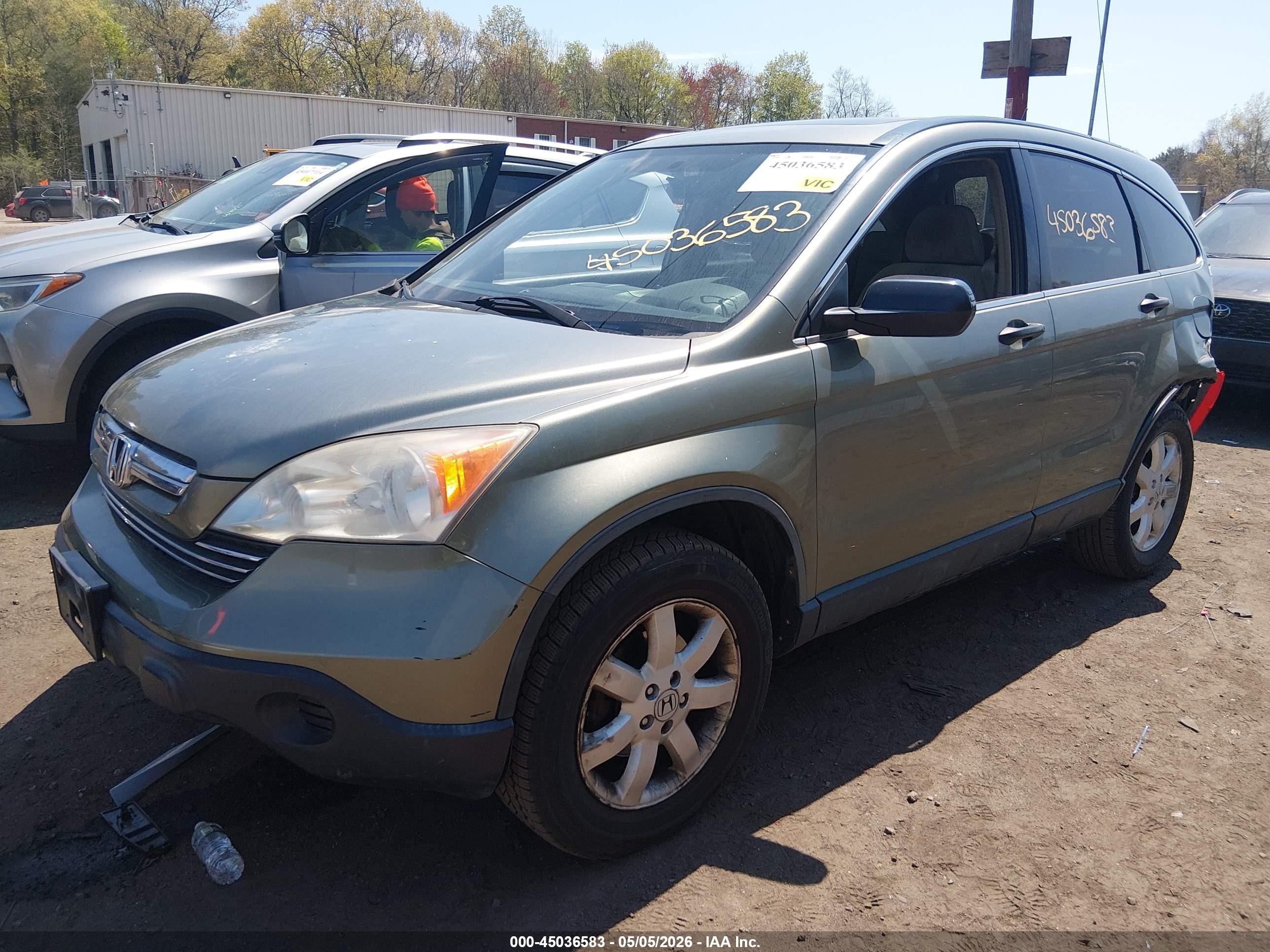 2007 Honda Cr-v Ex Teal vin: JHLRE48547C109153