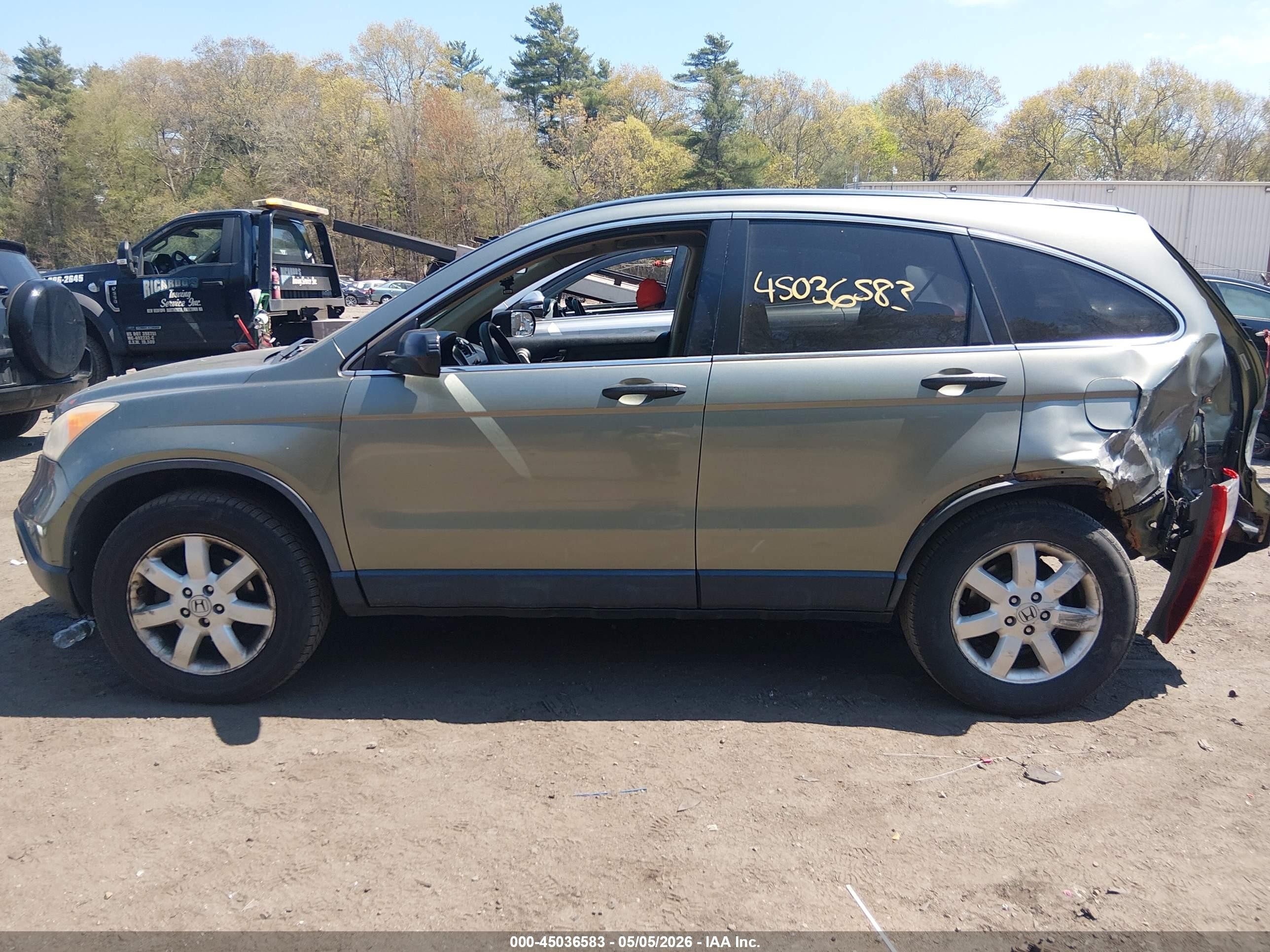 2007 Honda Cr-v Ex Teal vin: JHLRE48547C109153