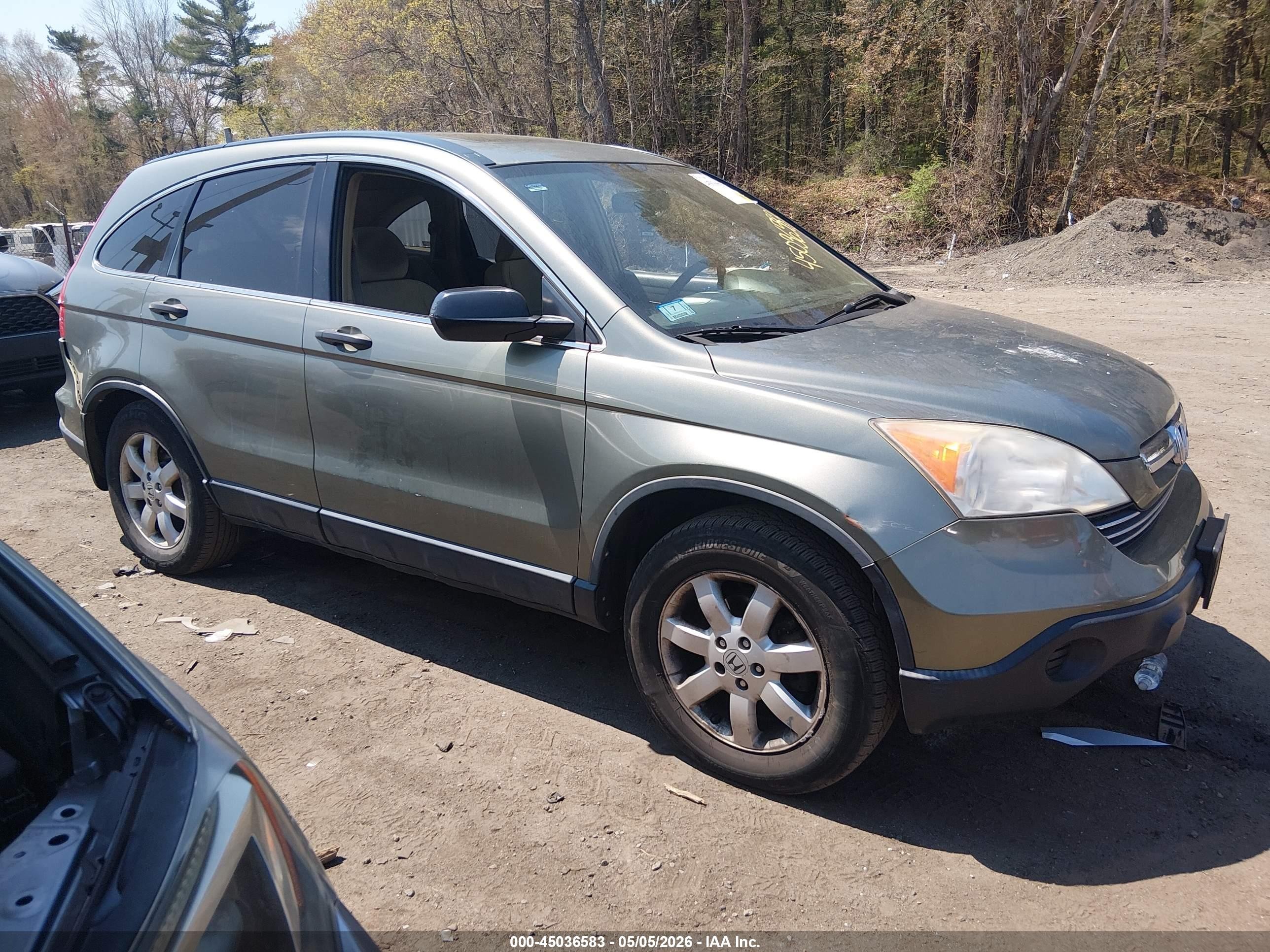 2007 Honda Cr-v Ex Teal vin: JHLRE48547C109153