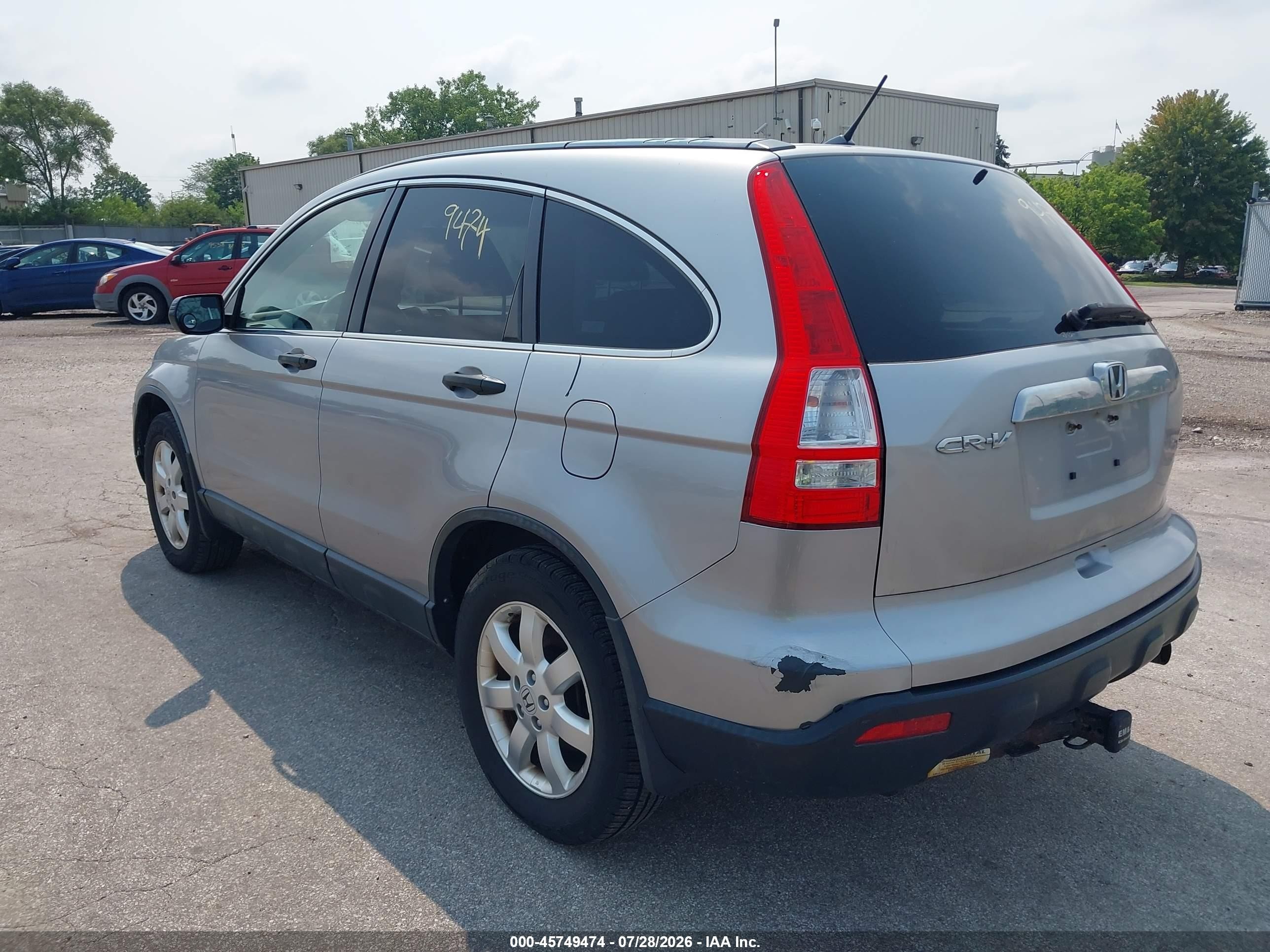 2008 Honda Cr-v Ex Silver vin: JHLRE48548C063177