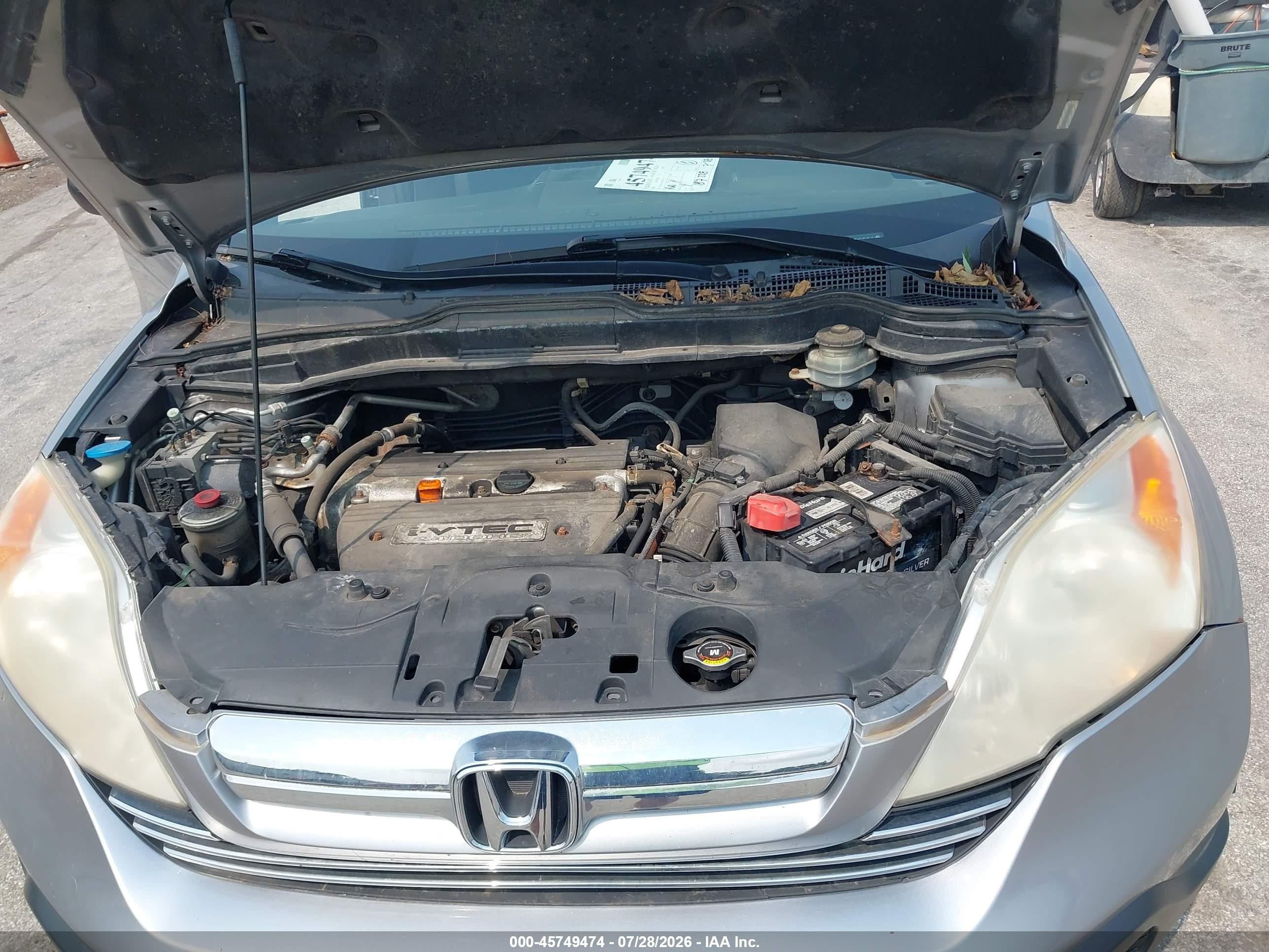 2008 Honda Cr-v Ex Silver vin: JHLRE48548C063177