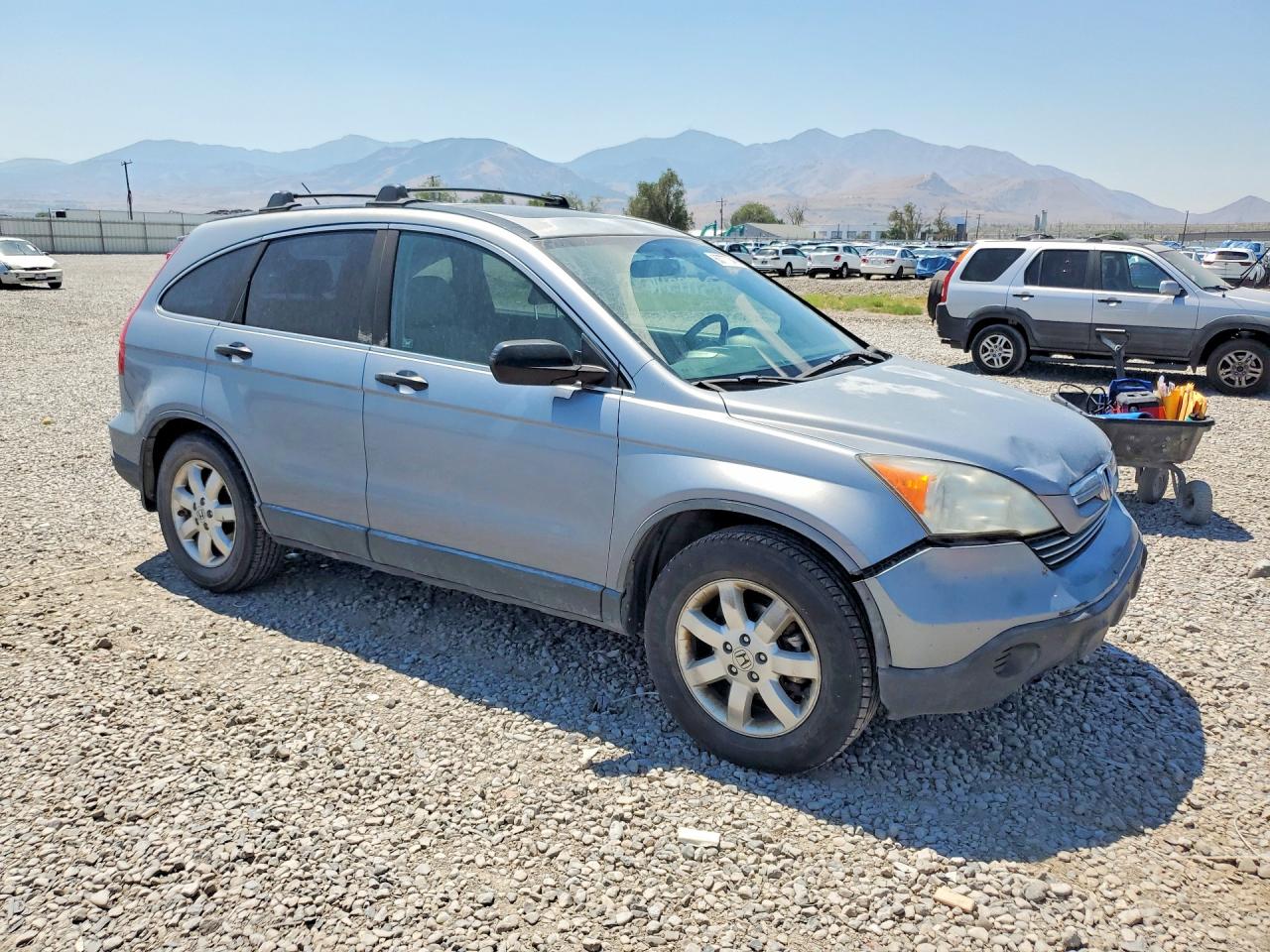 2008 Honda Cr-v Ex Blue vin: JHLRE48548C071926