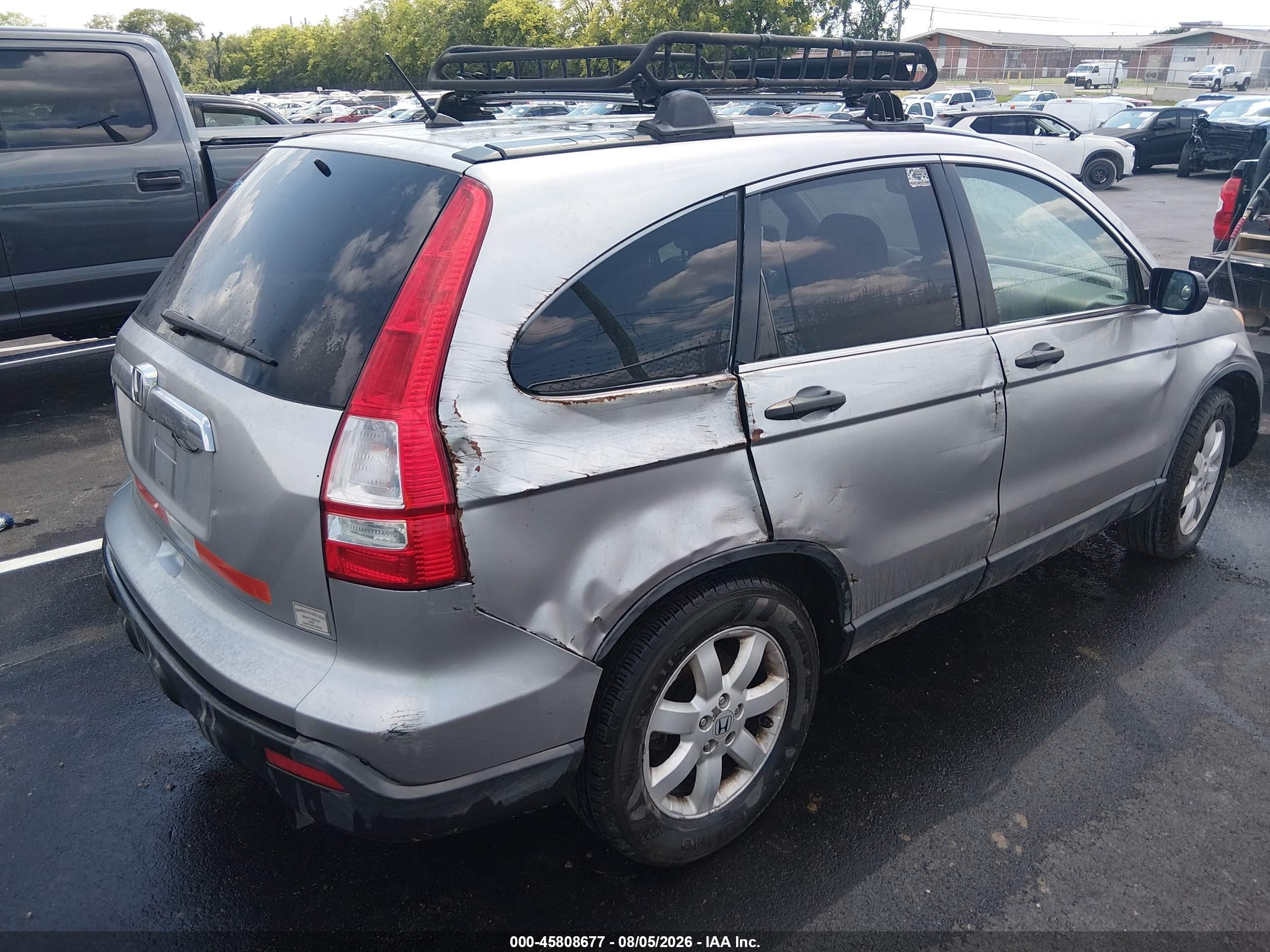 2007 Honda Cr-v Ex Серебряный vin: JHLRE48557C001107