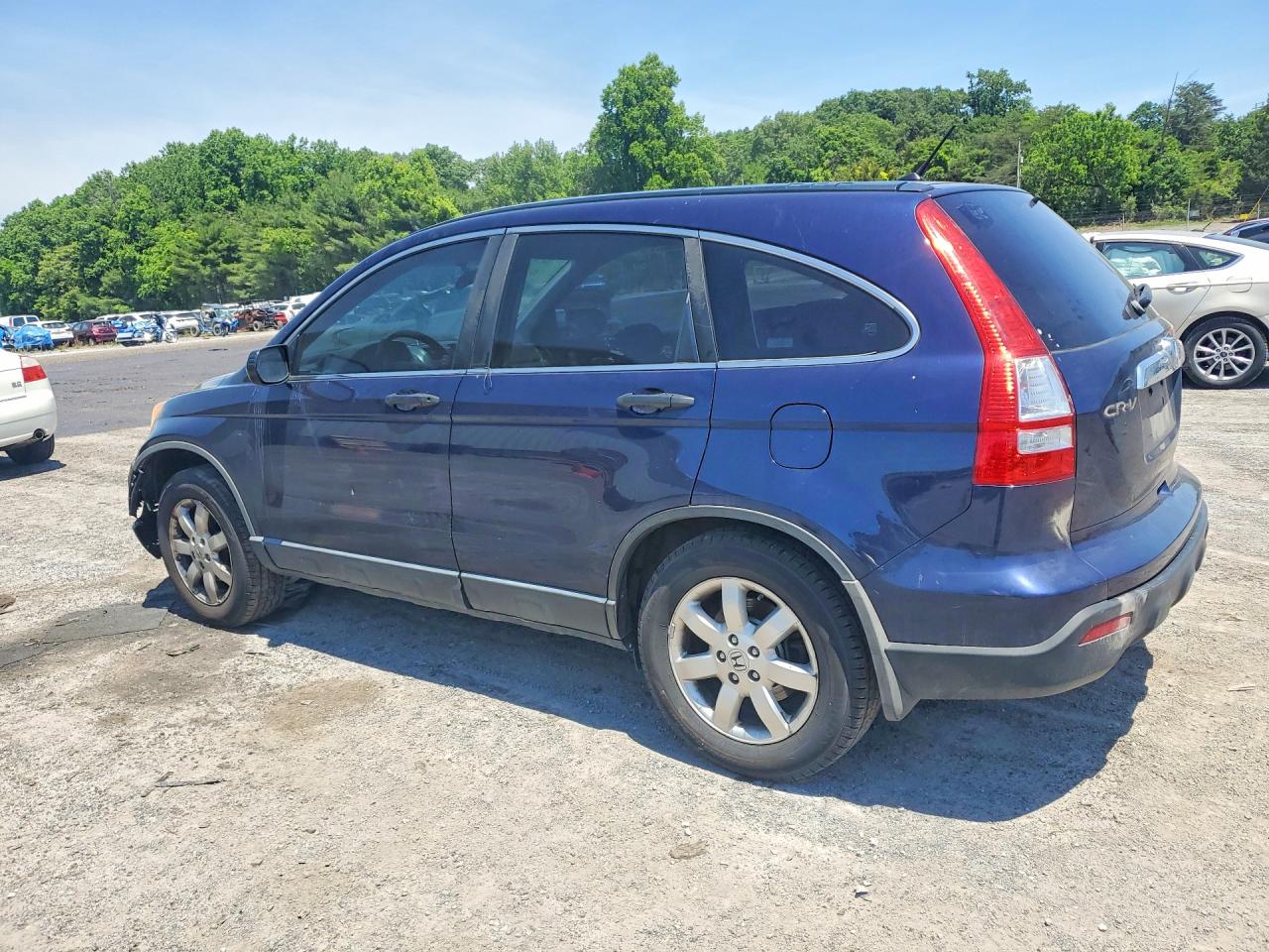 2007 Honda Crv Blue vin: JHLRE48557C016545