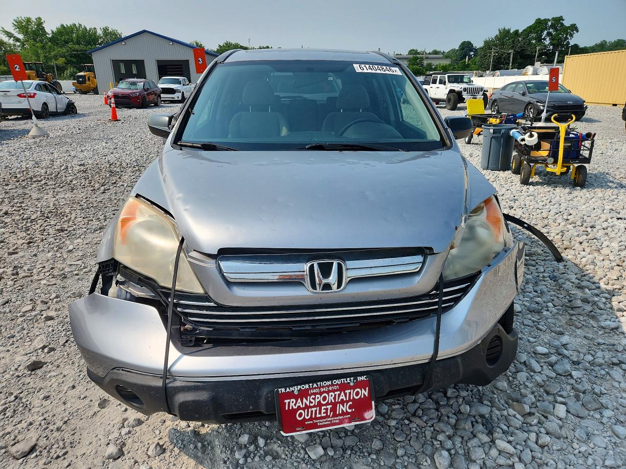 2007 Honda Cr-v Ex Silver vin: JHLRE48557C019154