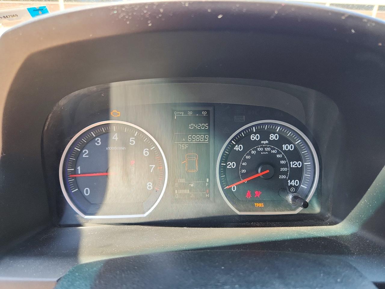 2007 Honda Cr-v Ex Blue vin: JHLRE48557C038643