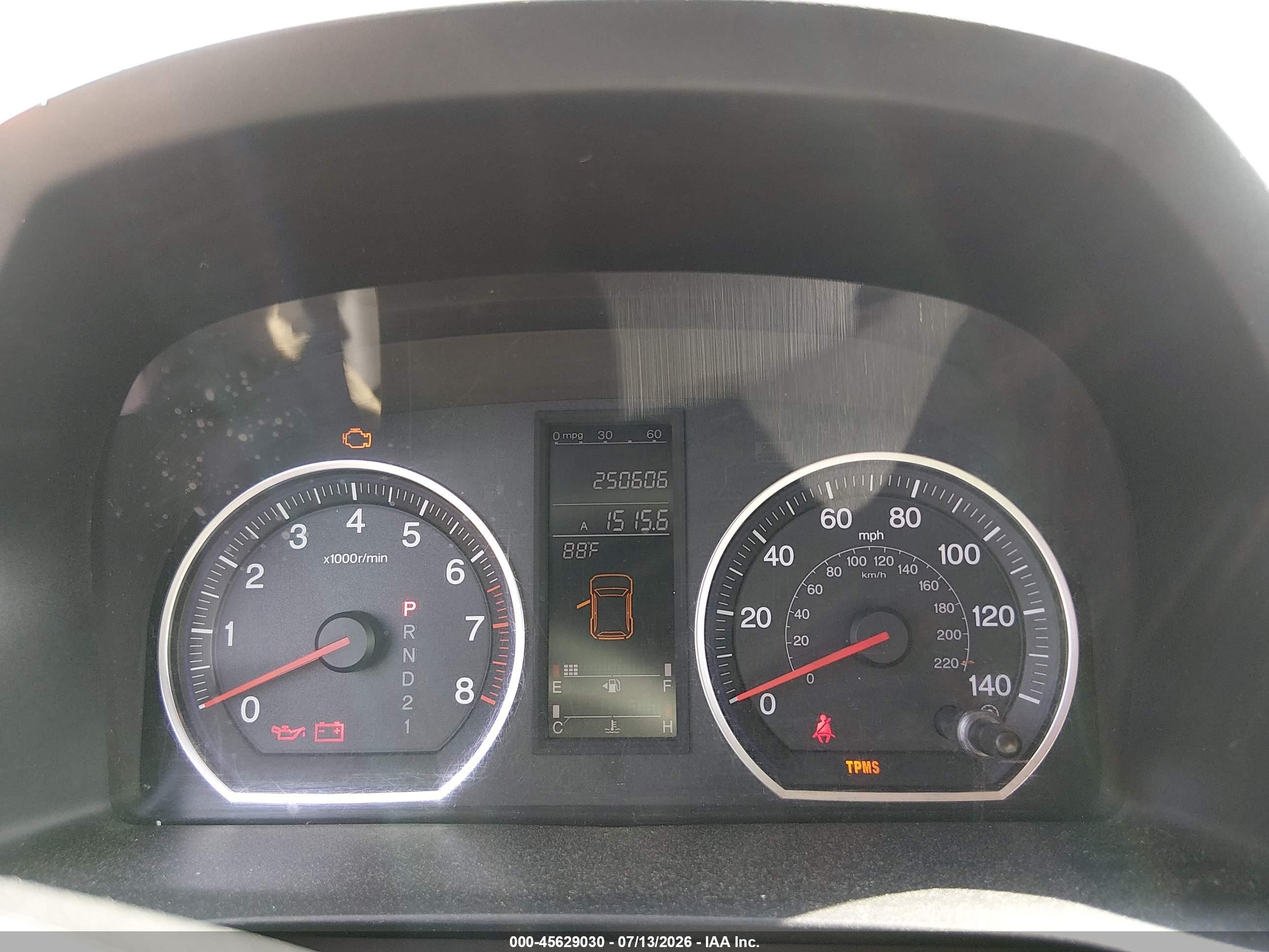 2007 Honda Cr-v Ex Black vin: JHLRE48557C064773