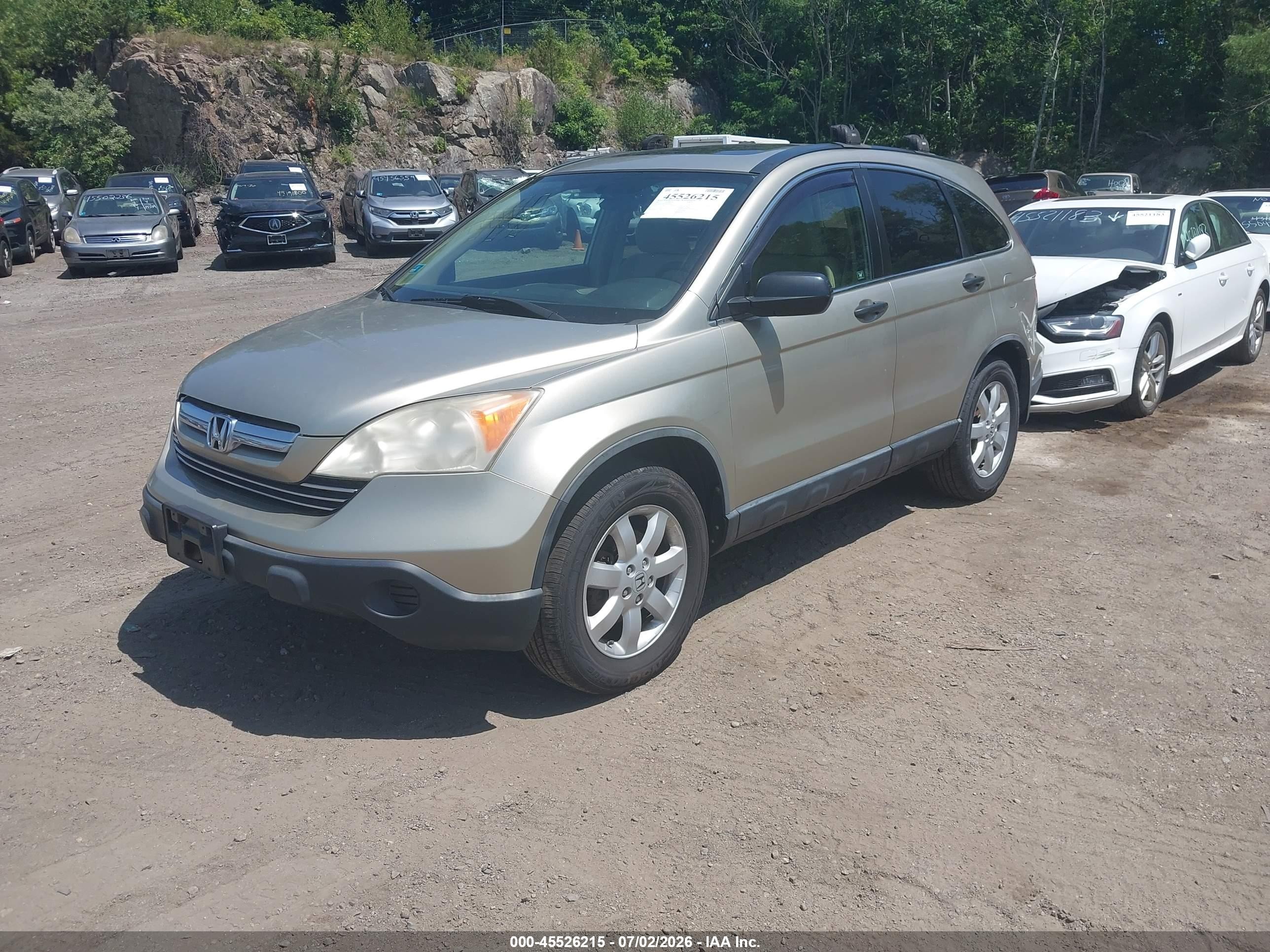 2007 Honda Cr-v Ex Brown vin: JHLRE48557C070993